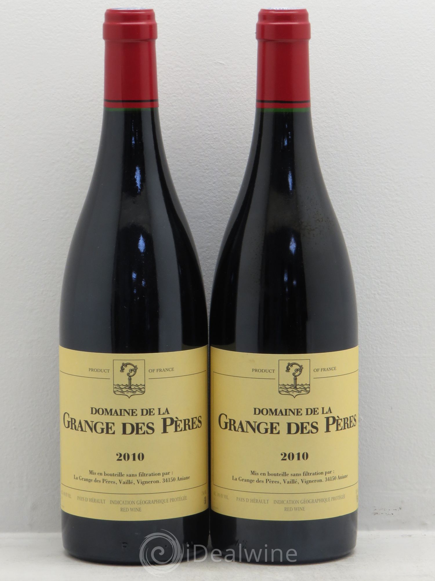 Pays d'Hérault Grange des Pères Laurent Vaillé 2010 - Lot de 2 bouteilles - 0