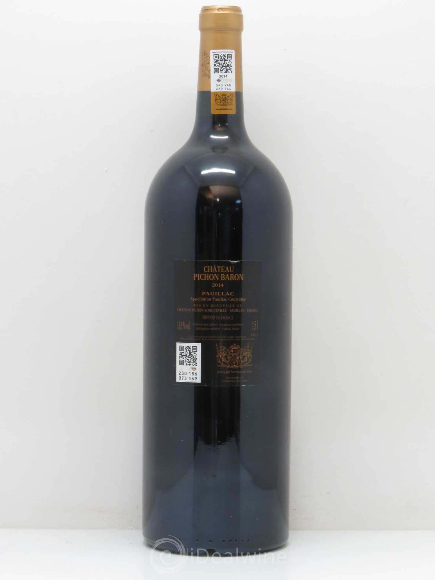Pichon Longueville Baron 2ème Grand Cru Classé 2014 - Lot de 1 magnum - 1