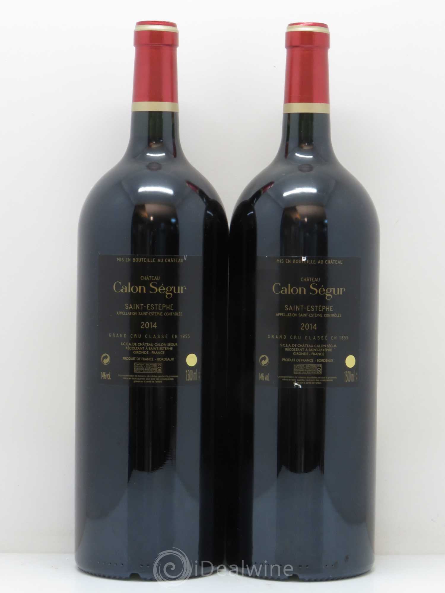 Château Calon Ségur 3ème Grand Cru Classé 2014 - Lot de 2 magnums - 1