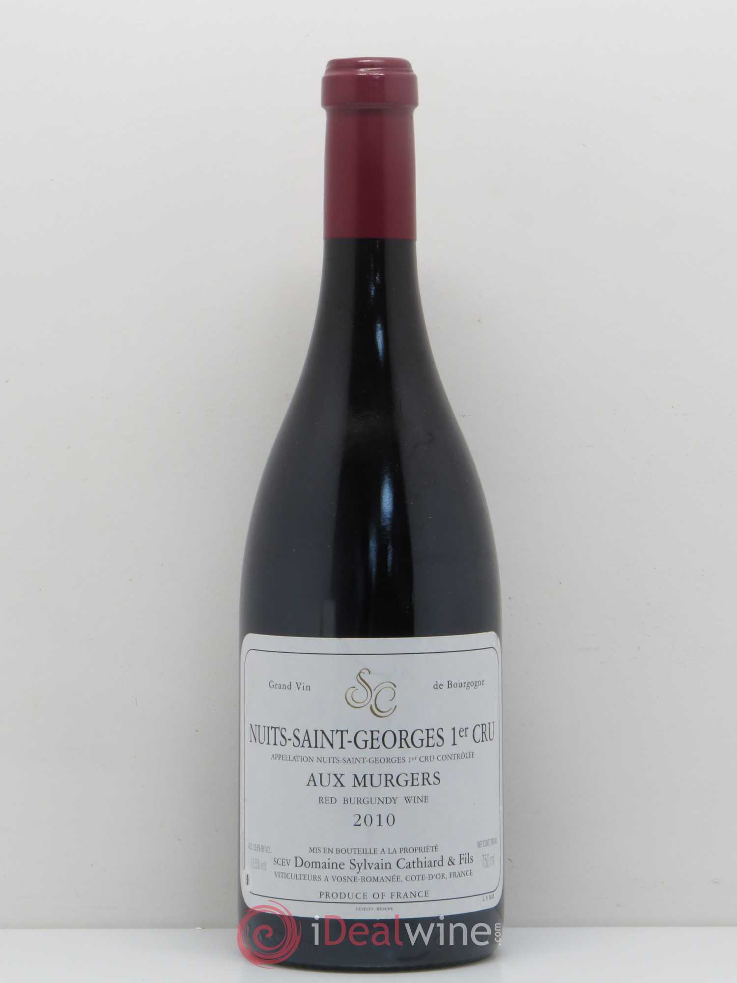 Nuits-Saint-Georges 1er Cru Aux Murgers Sylvain Cathiard & Fils 2010 - Posten von 1 Flasche - 0