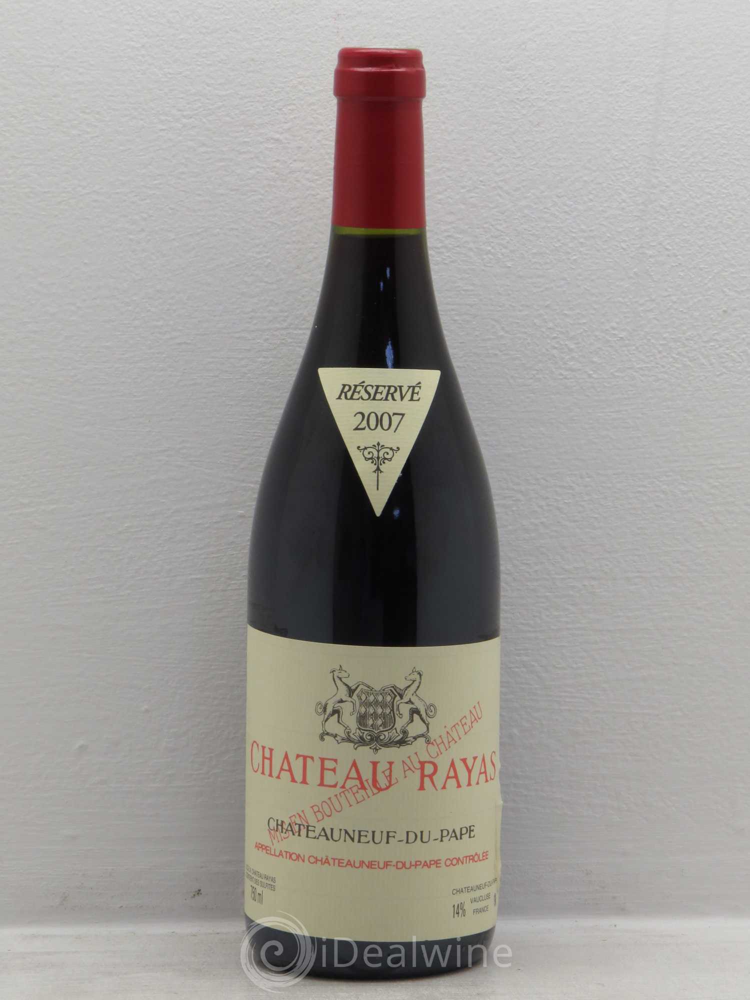 Châteauneuf-du-Pape Château Rayas Emmanuel Reynaud 2007 - Lot de 1 bouteille - 0