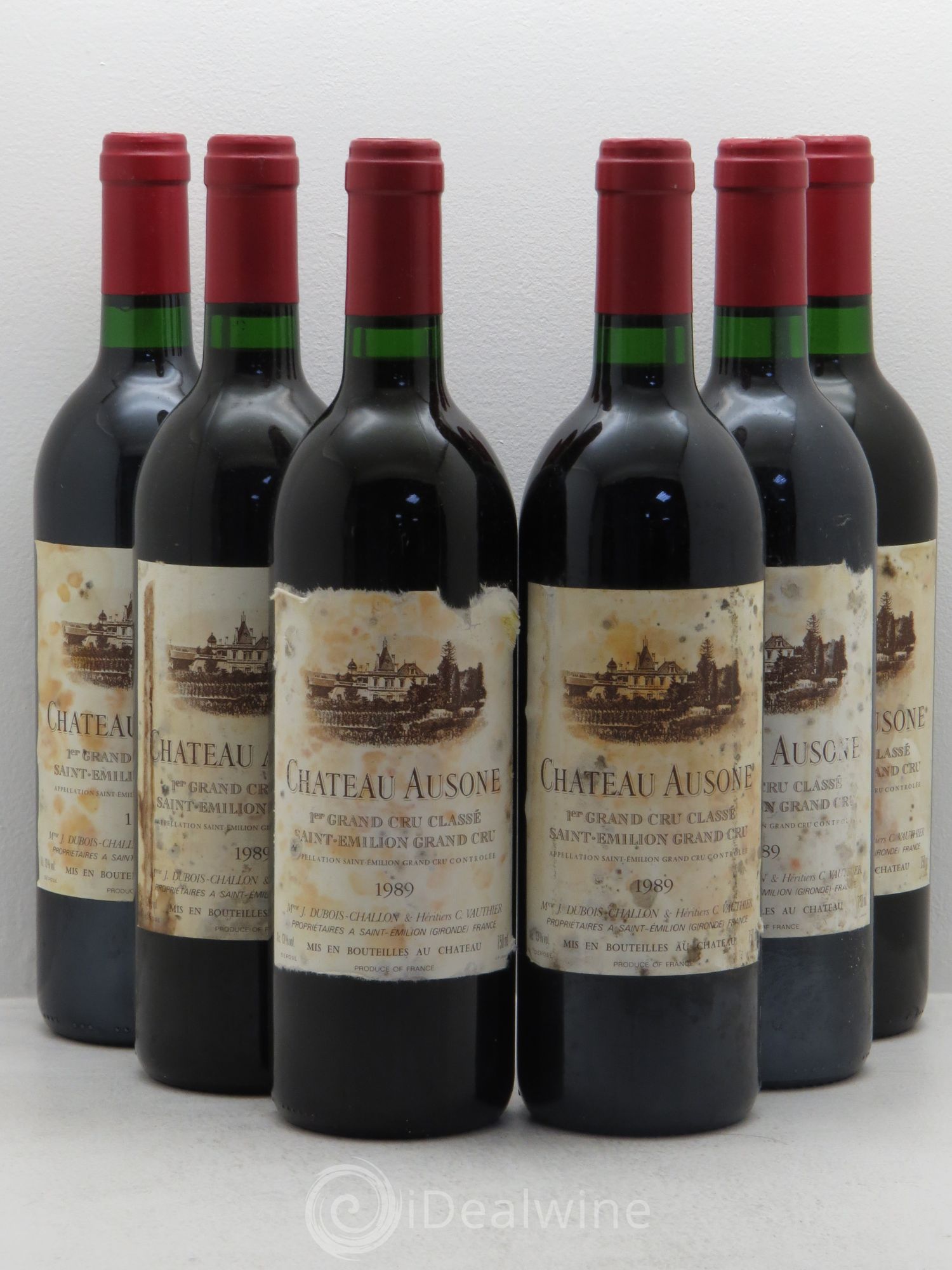 Château Ausone 1er Grand Cru Classé A 1989 - Lot de 6 bouteilles - 0