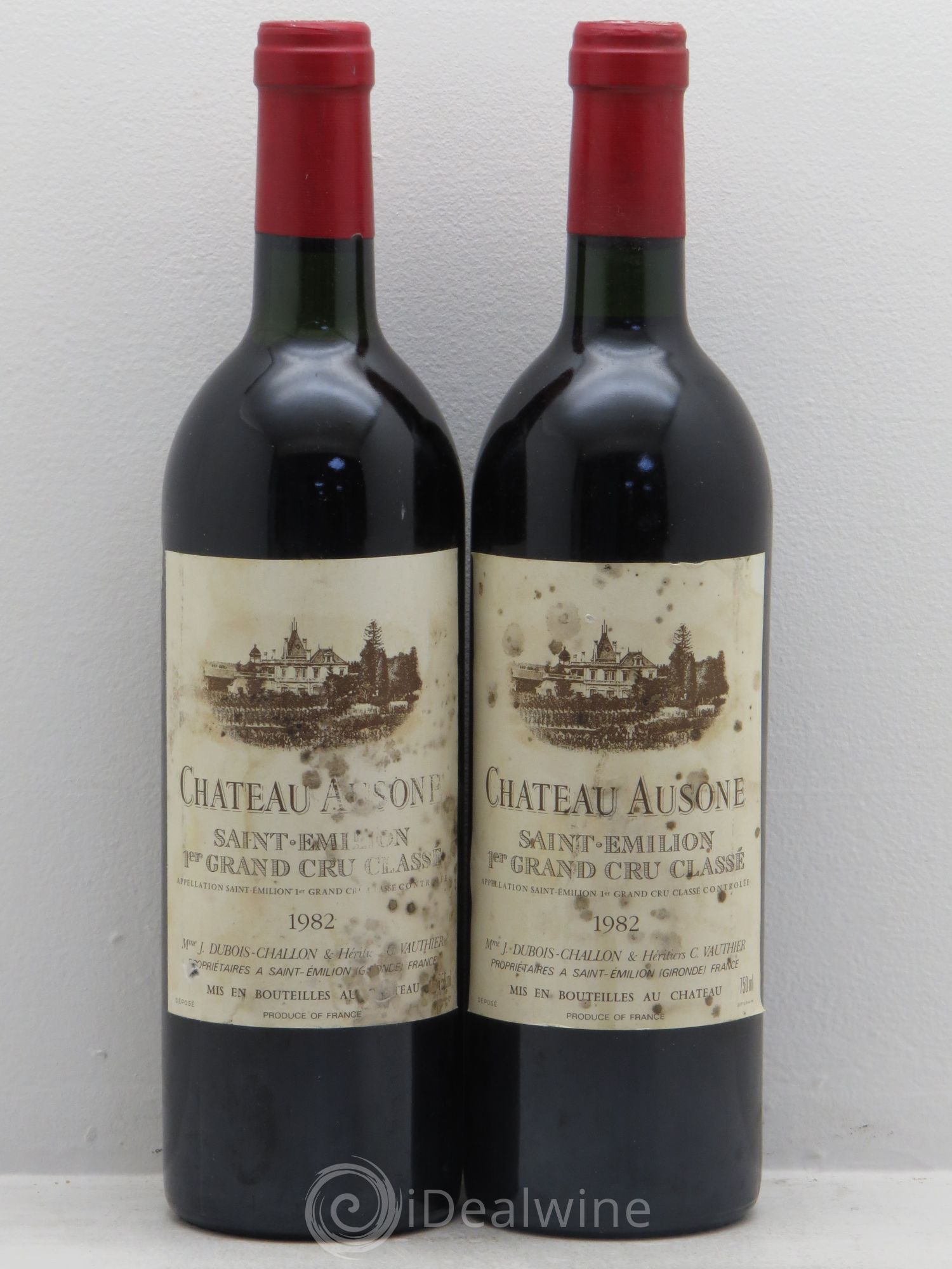 Château Ausone 1er Grand Cru Classé A 1982 - Lot de 2 bouteilles - 0