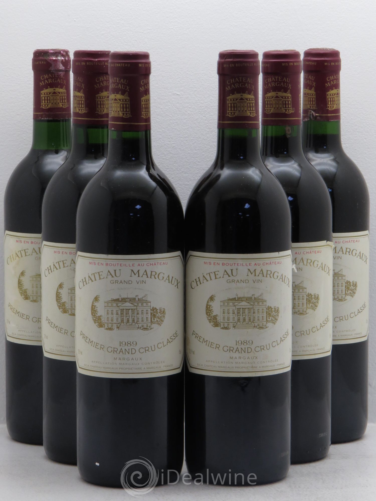 Château Margaux 1er Grand Cru Classé 1989 - Lot de 6 bouteilles - 0
