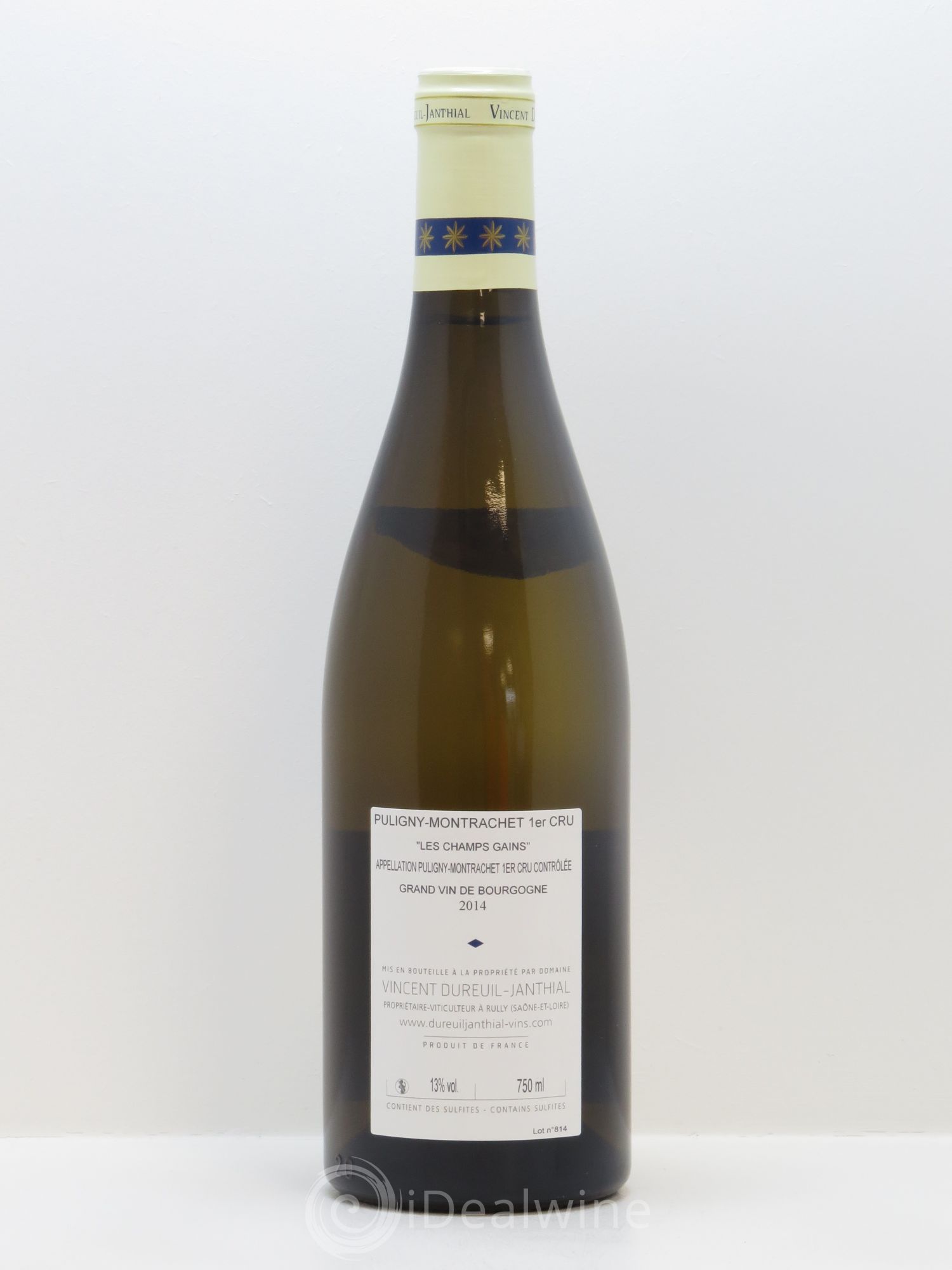 Puligny-Montrachet 1er Cru Les Champs Gains Vincent Dureuil-Janthial 2014 - Lot de 1 bouteille - 1