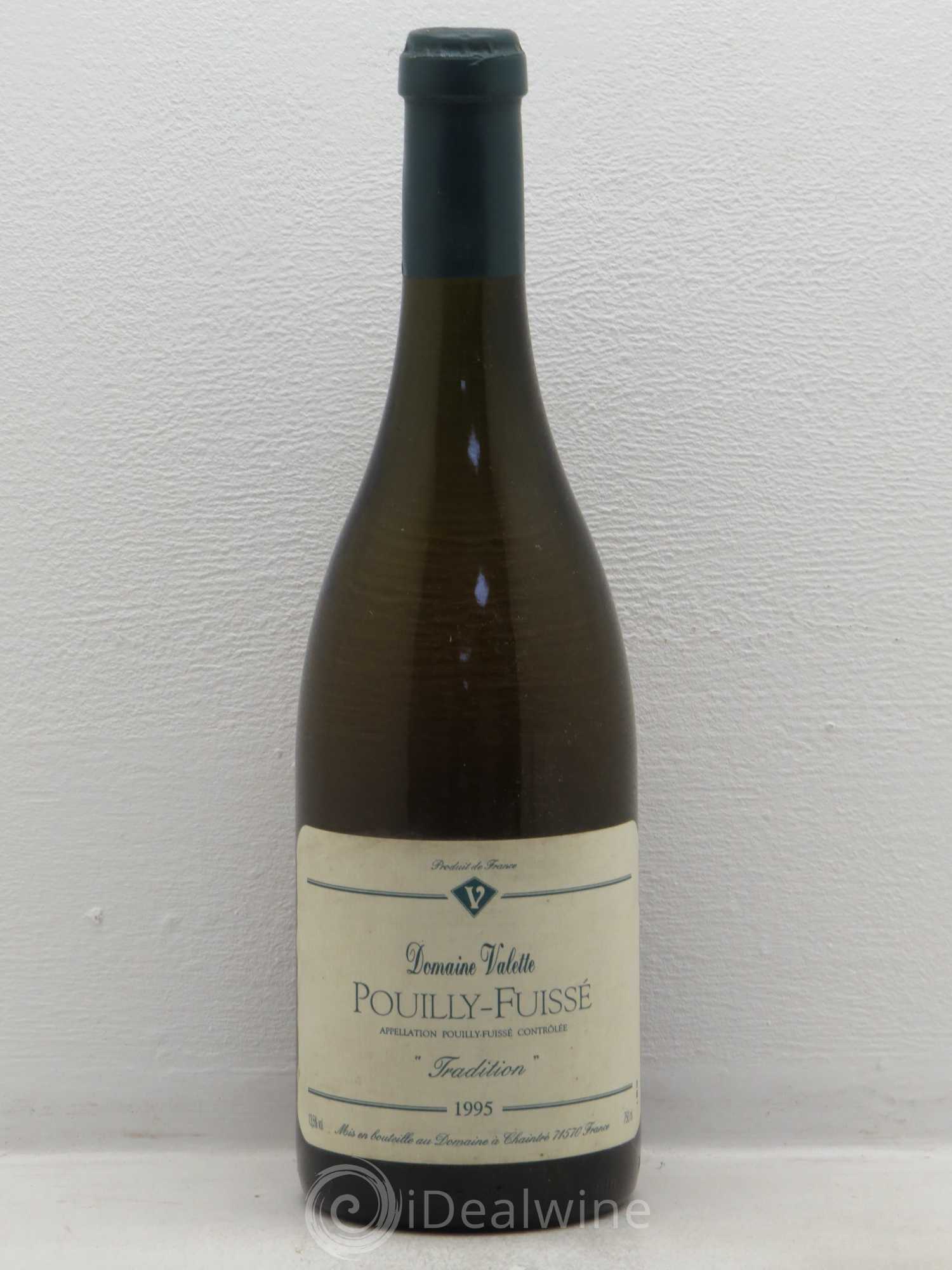 Pouilly-Fuissé Tradition - Domainne Valette 1995 - Posten von 1 Flasche - 0