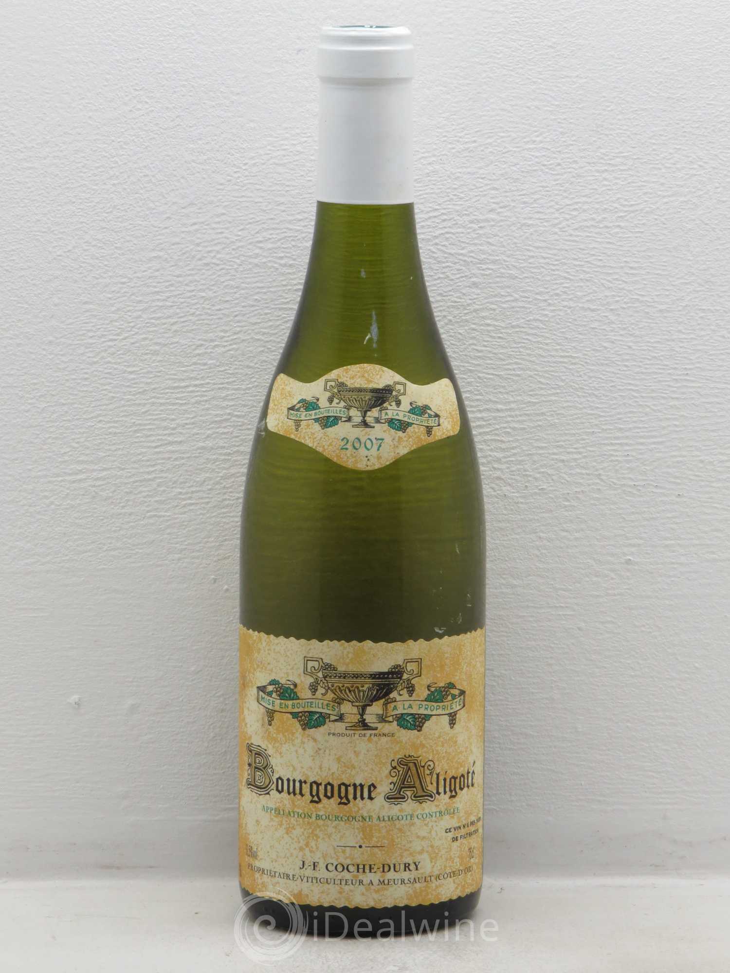Bourgogne Aligoté Coche Dury (Domaine) 2007 - Lot de 1 bouteille - 0