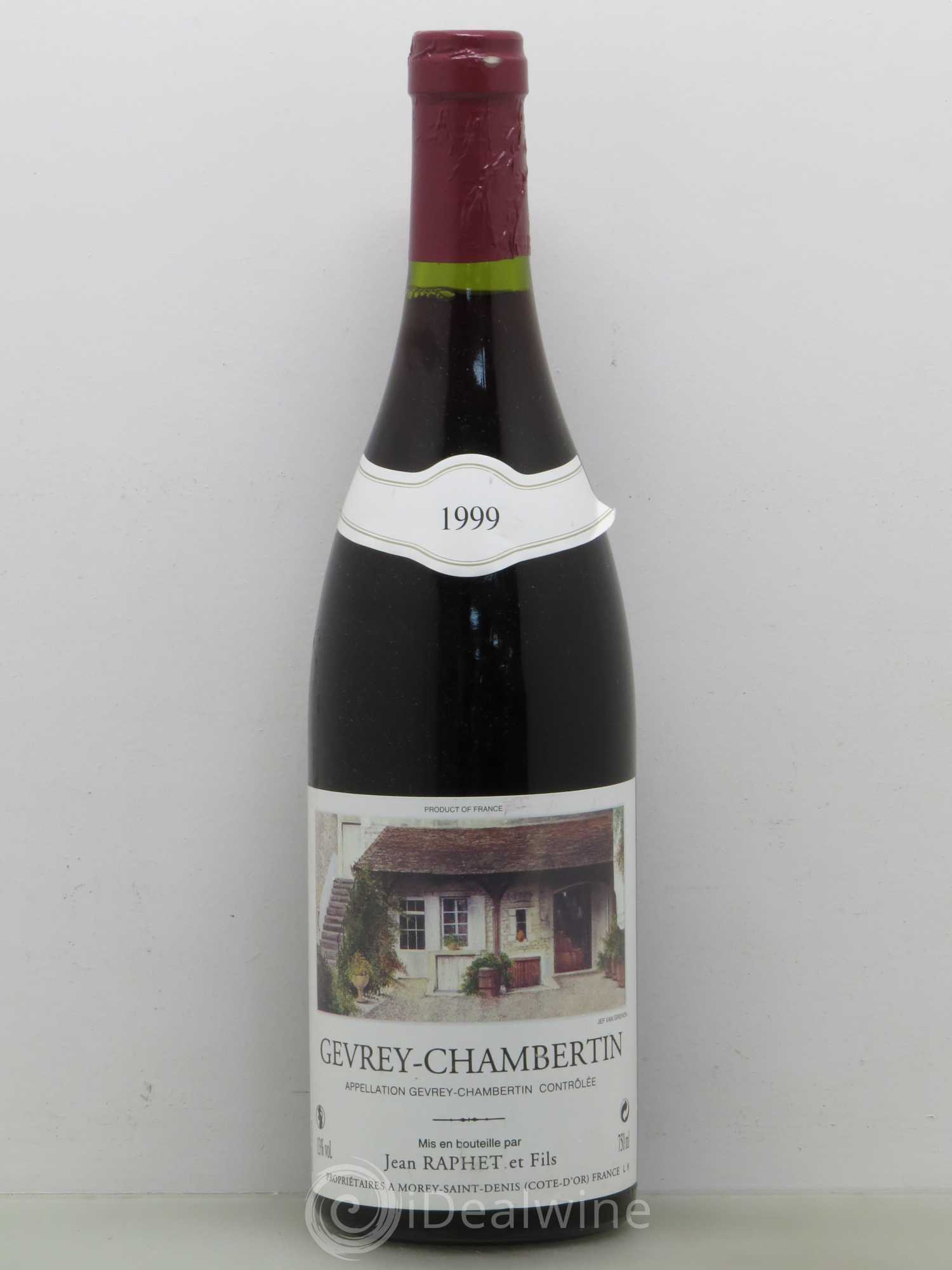 Gevrey-Chambertin Jean Raphet 1999 - Lot de 1 bouteille - 0