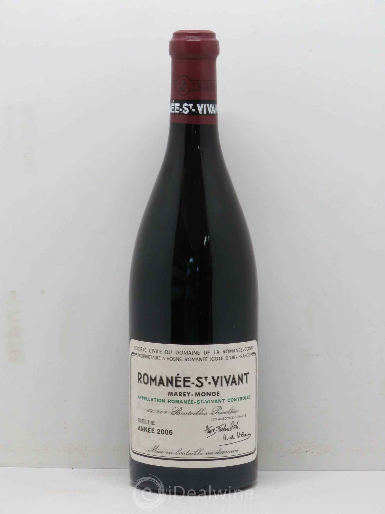 Romanée-Saint-Vivant Grand Cru Domaine de la Romanée-Conti 2006 - Lot de 1 bouteille - 0