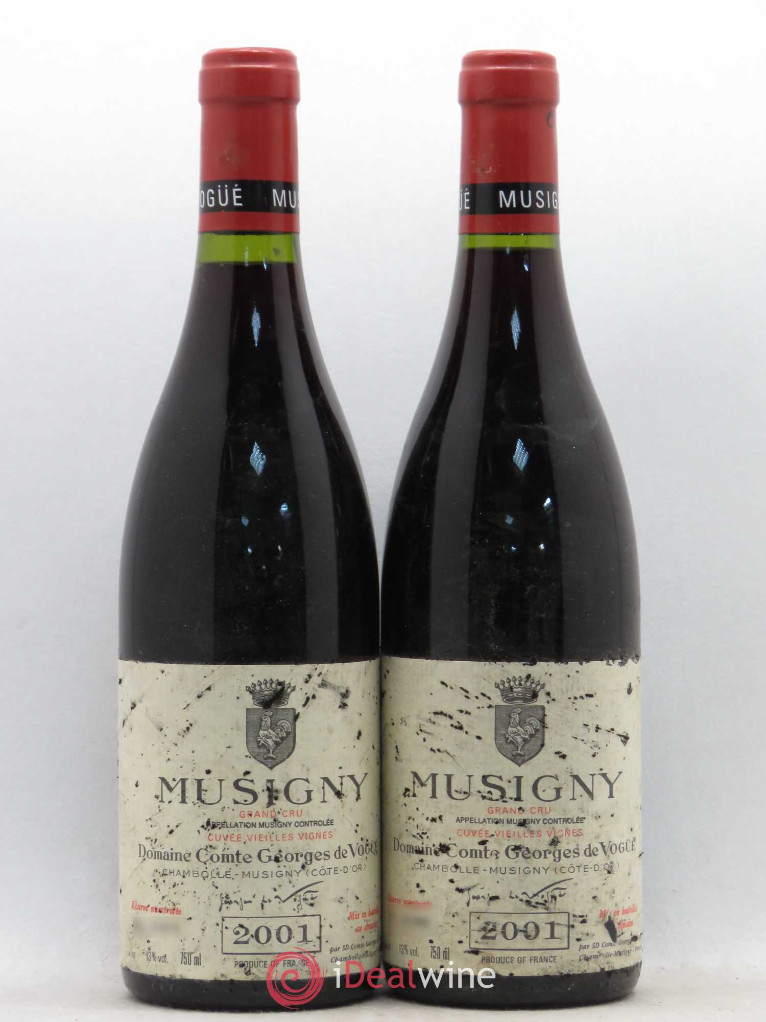 Musigny Grand Cru Cuvée Vieilles Vignes Comte Georges de Vogüé 2001 - Lot de 2 bouteilles - 0
