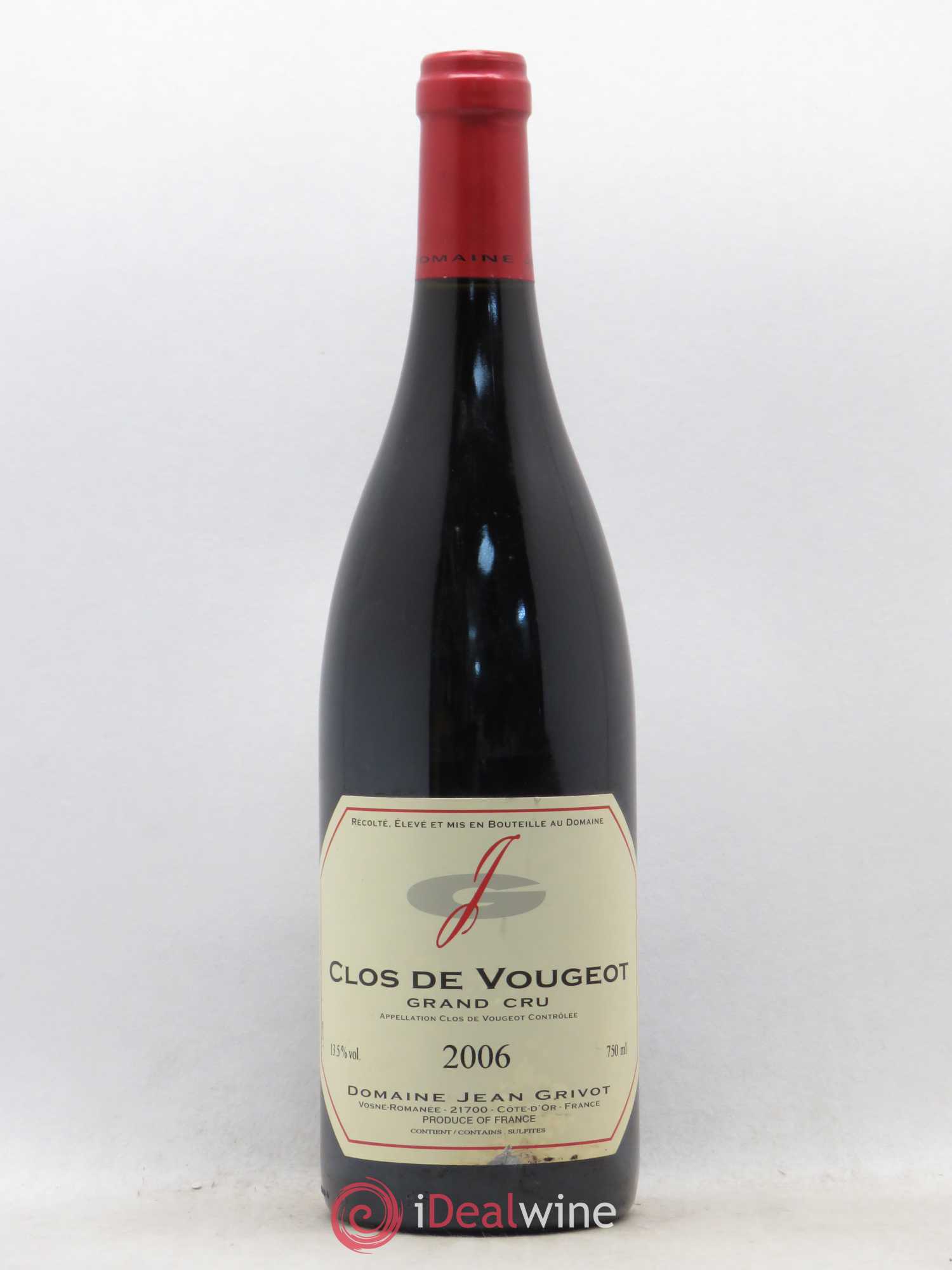 Clos de Vougeot Grand Cru Jean Grivot 2006 - Lot de 1 bouteille - 0