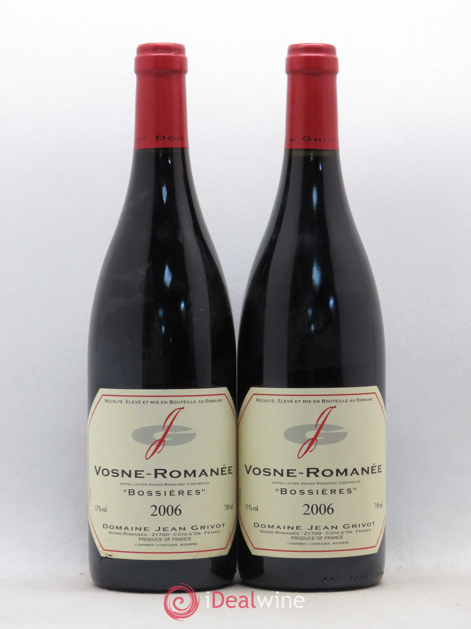 Vosne-Romanée Bossières Jean Grivot 2006 - Lot de 2 bouteilles - 0
