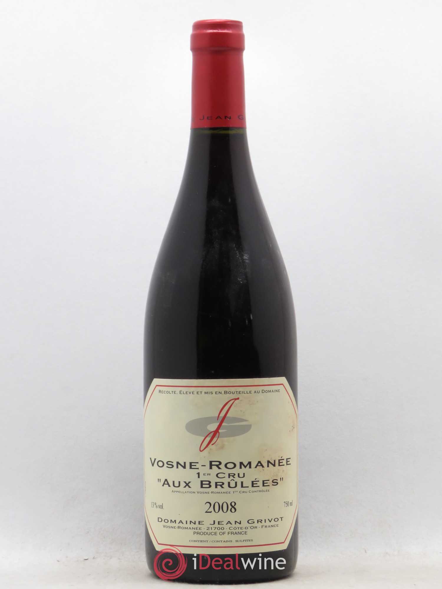 Vosne-Romanée 1er Cru Aux Brûlées Jean Grivot 2008 - Lot de 1 bouteille - 0