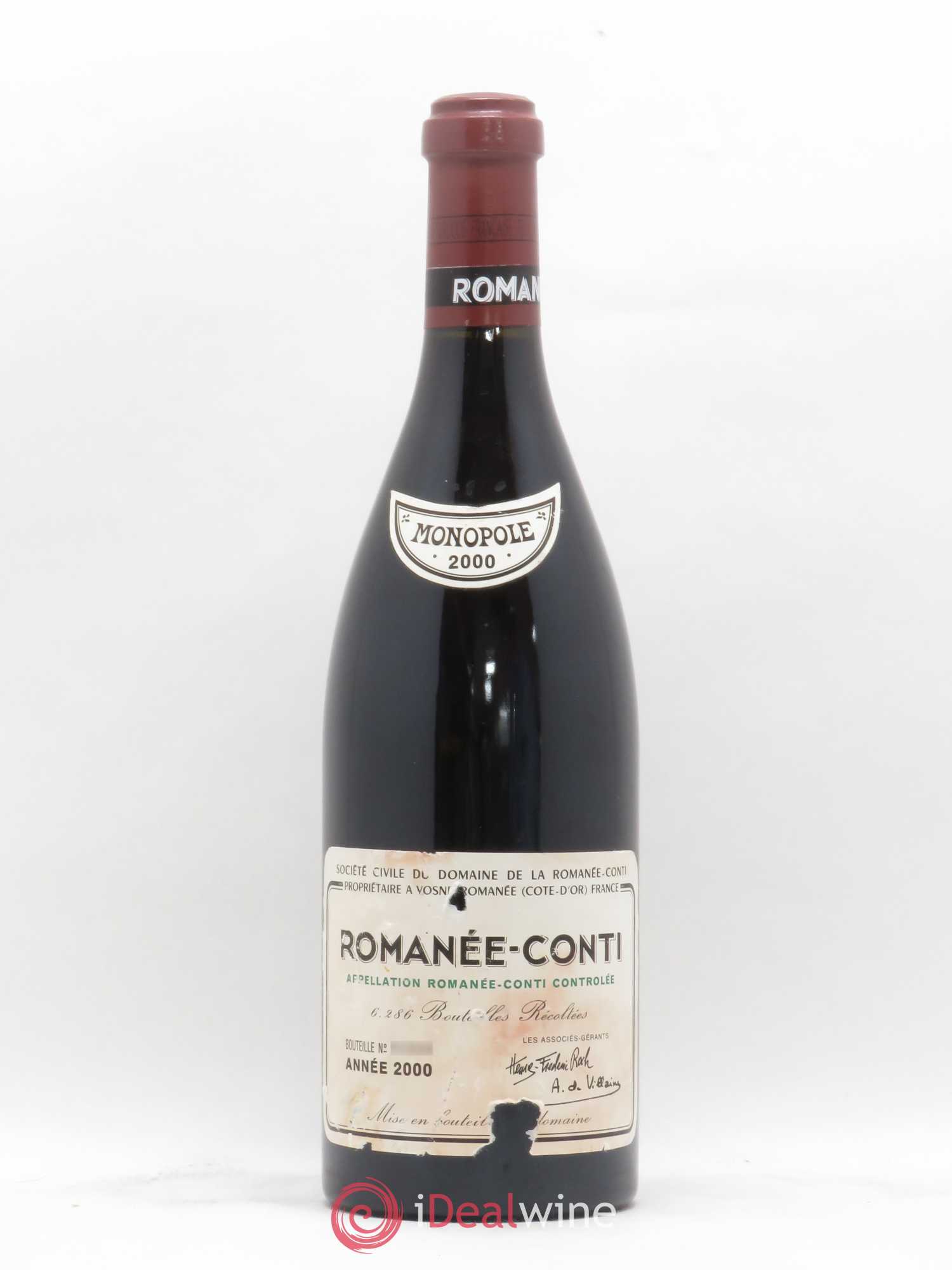 Romanée-Conti Grand Cru Domaine de la Romanée-Conti 2000 - Lot de 1 bouteille - 0