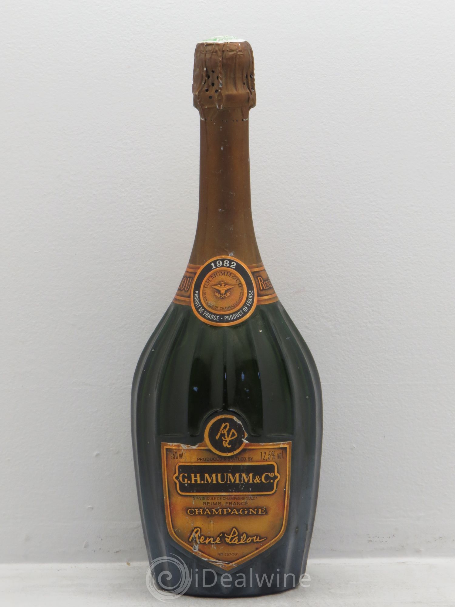 René Lalou Mumm 1982 - Lot de 1 bouteille - 0