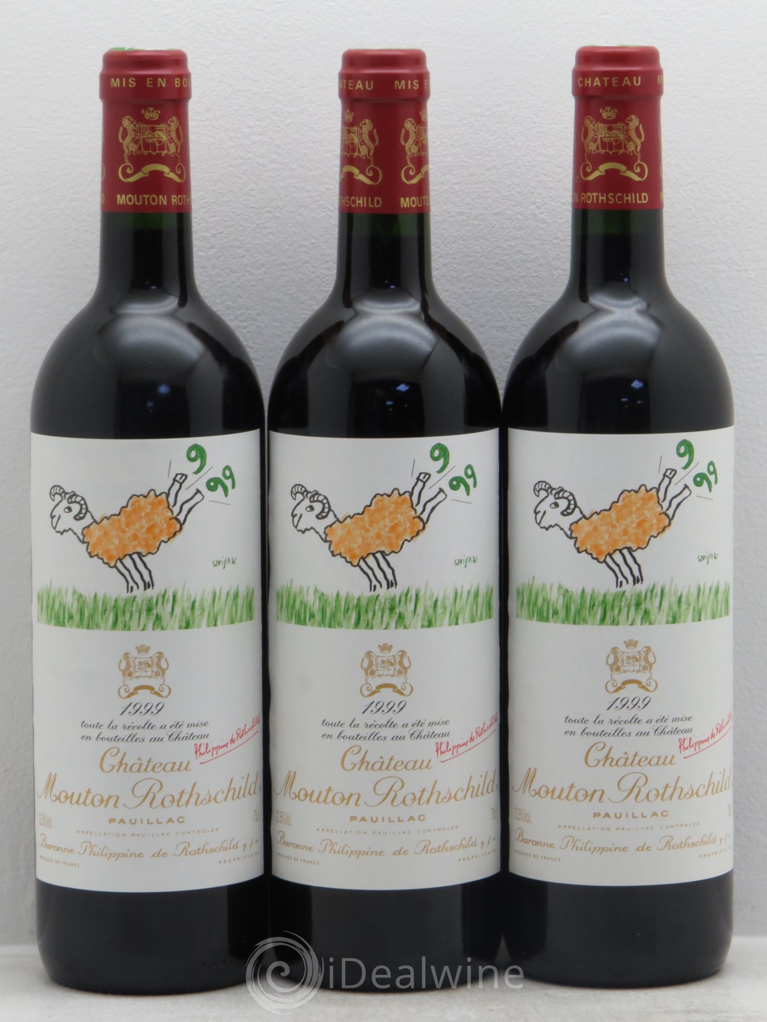 Château Mouton Rothschild 1er Grand Cru Classé 1999 - Lot de 6 bouteilles - 2