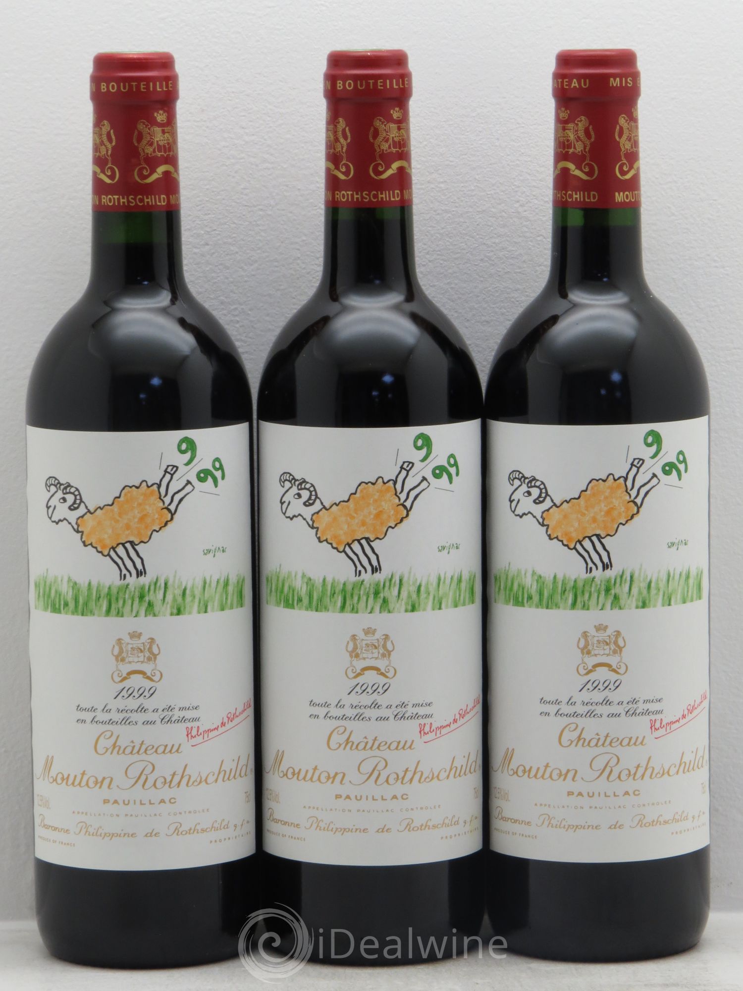 Château Mouton Rothschild 1er Grand Cru Classé 1999 - Lot de 6 bouteilles - 2