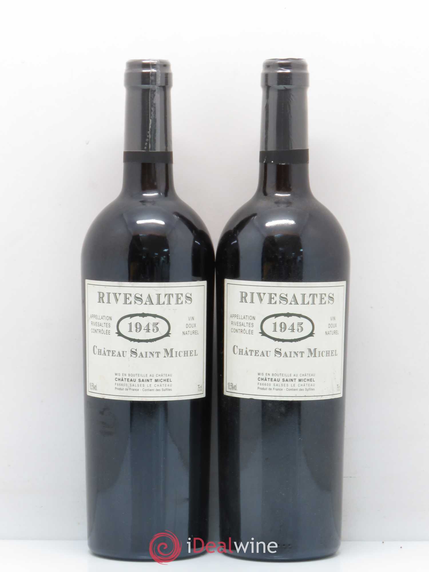 Rivesaltes Château Saint Michel 1945 - Lot de 2 bouteilles - 0