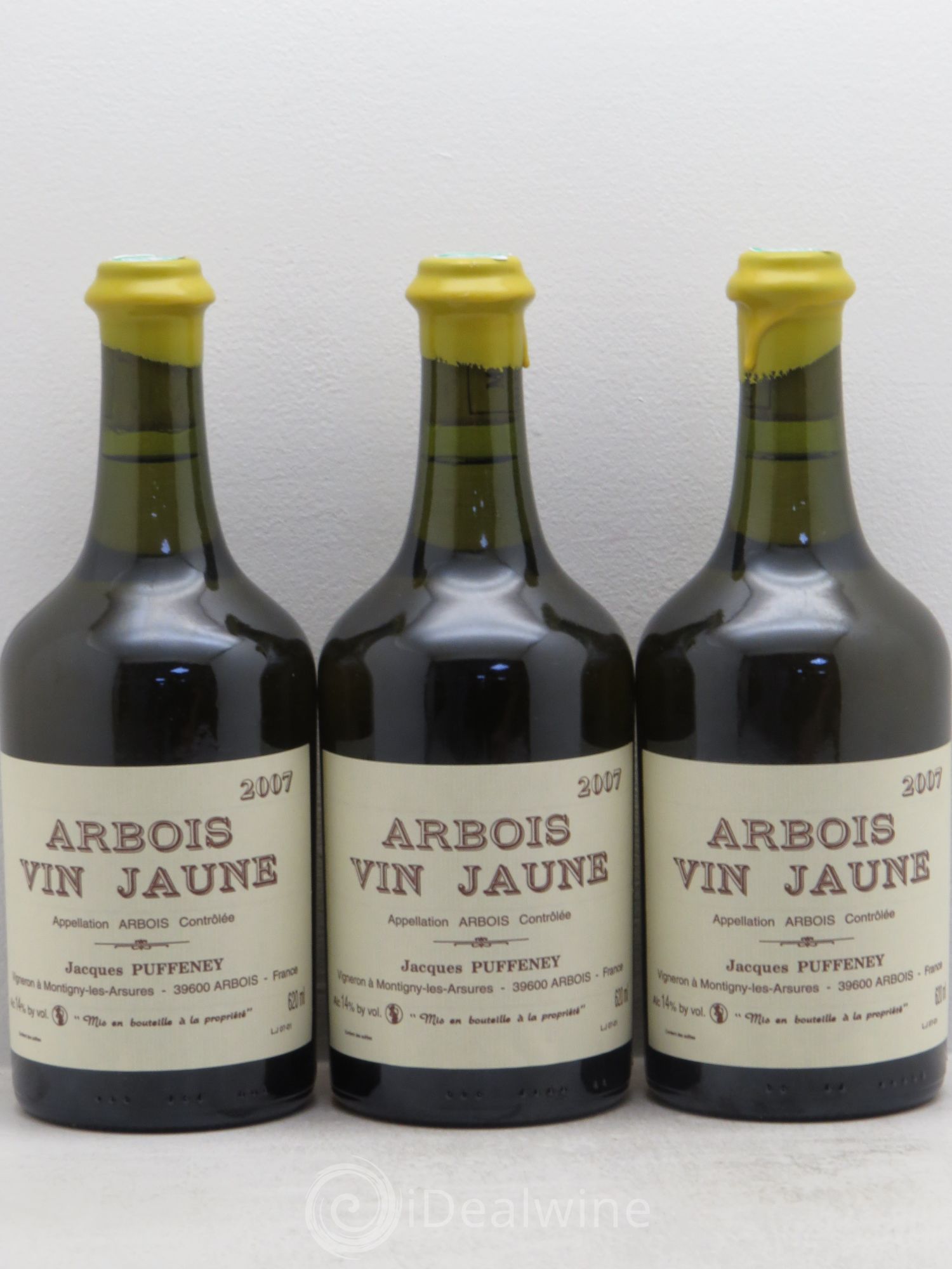 Arbois Vin Jaune Jacques Puffeney 2007 - Lot de 3 bouteilles - 0