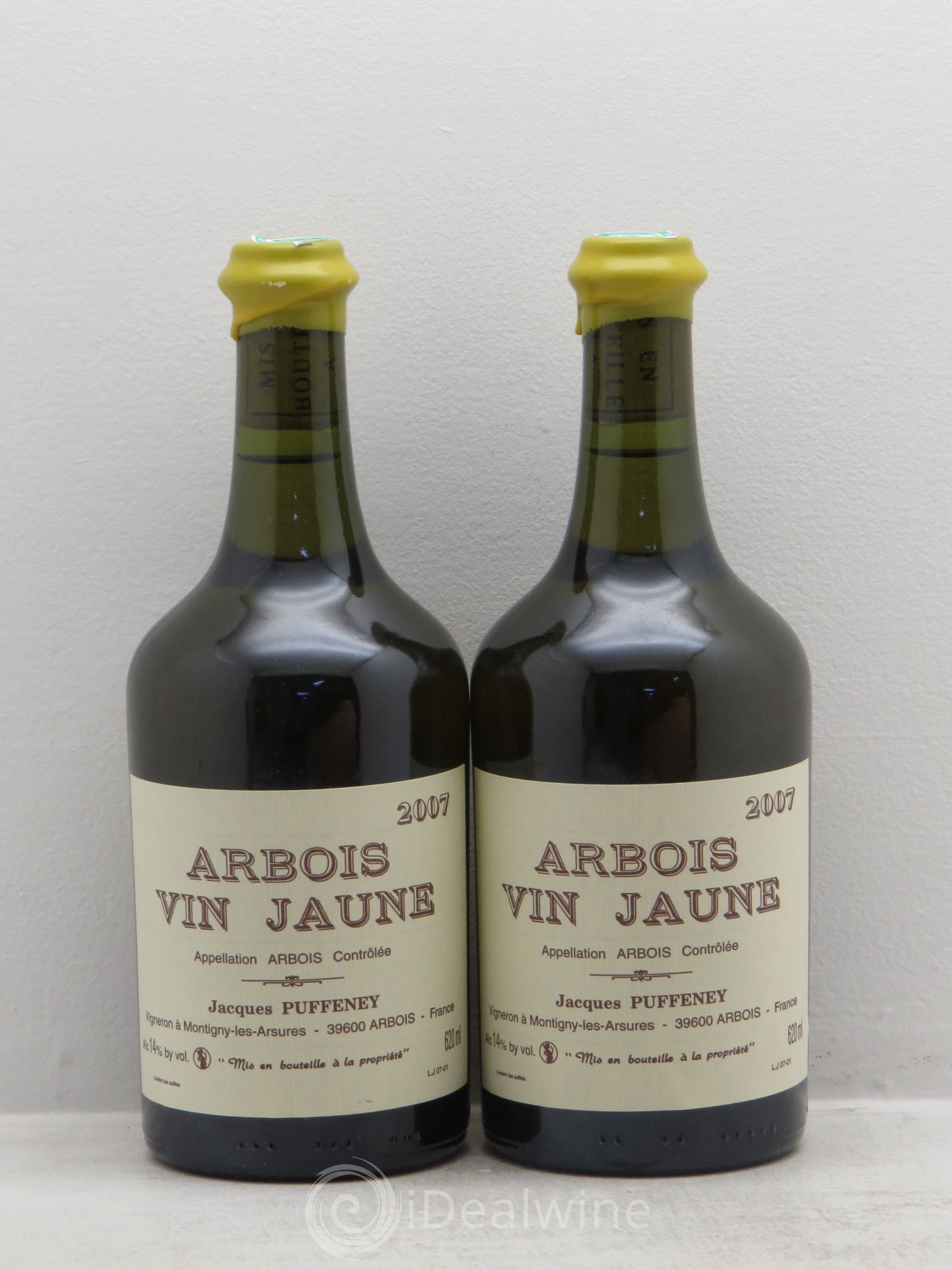 Arbois Vin Jaune Jacques Puffeney 2007 - Lot de 2 bouteilles - 0