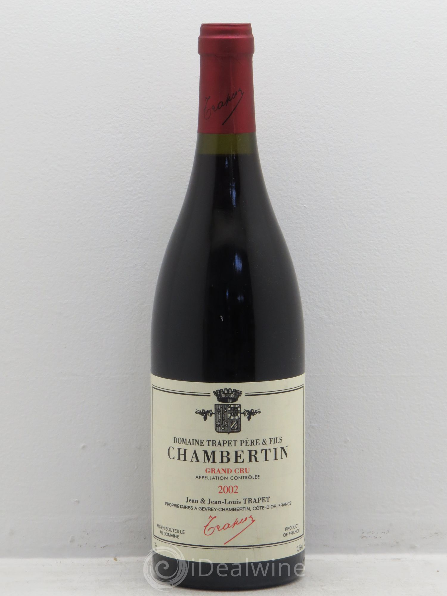 Chambertin Grand Cru Domaine Trapet 2002 - Lot de 1 bouteille - 0