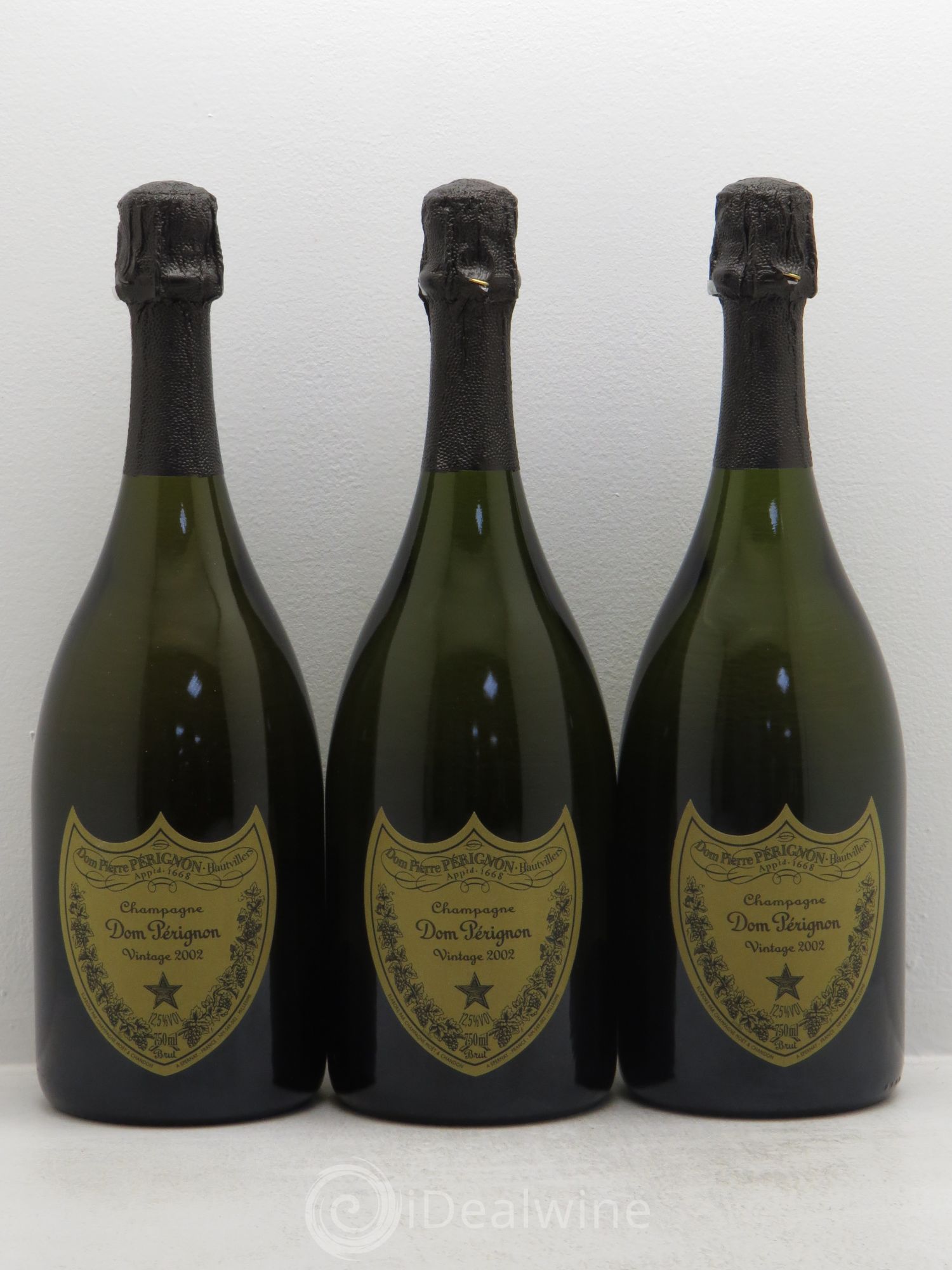 Brut Dom Pérignon 2002 - Lot de 3 bouteilles - 0