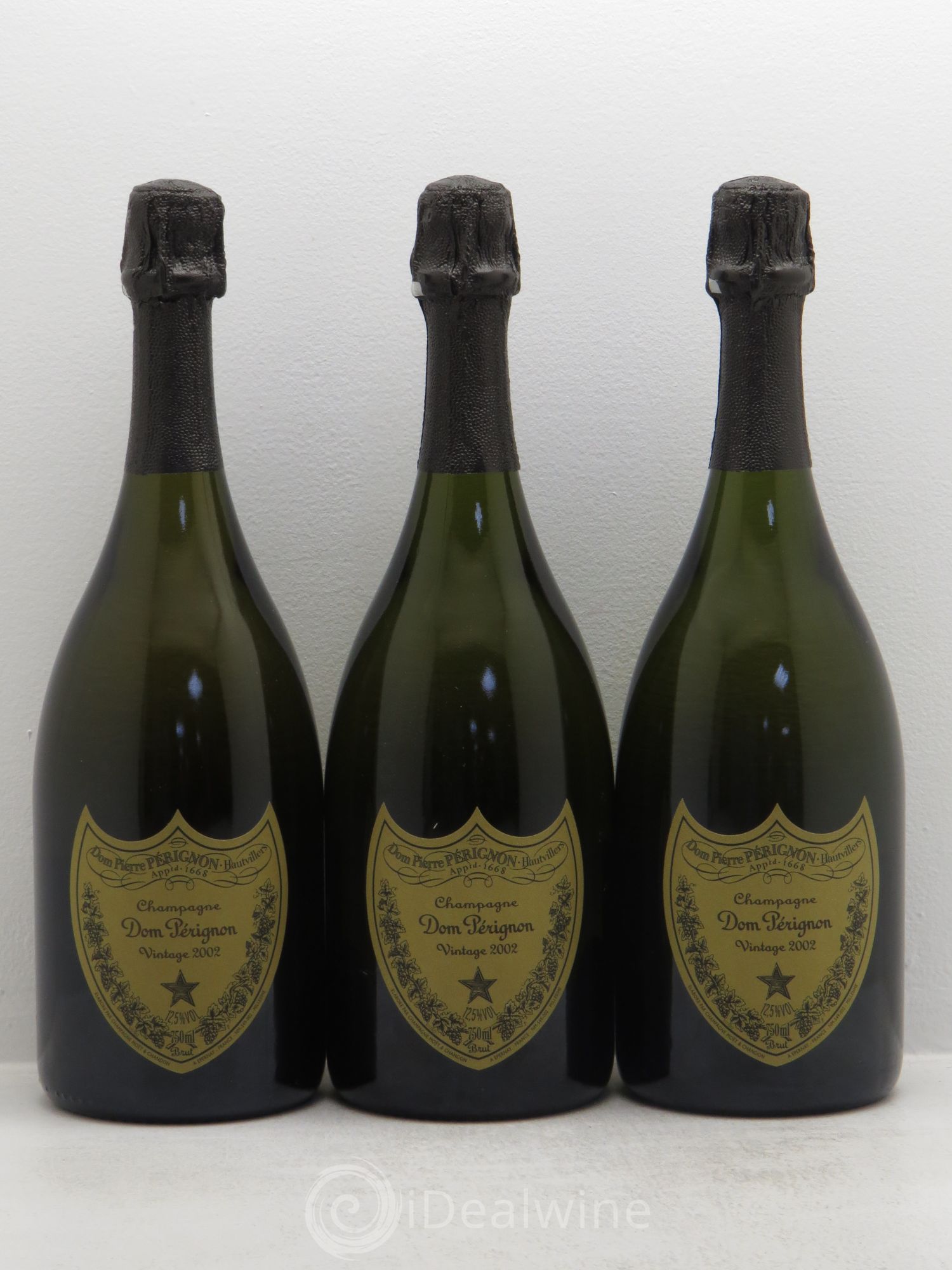 Brut Dom Pérignon 2002 - Lot de 3 bouteilles - 0
