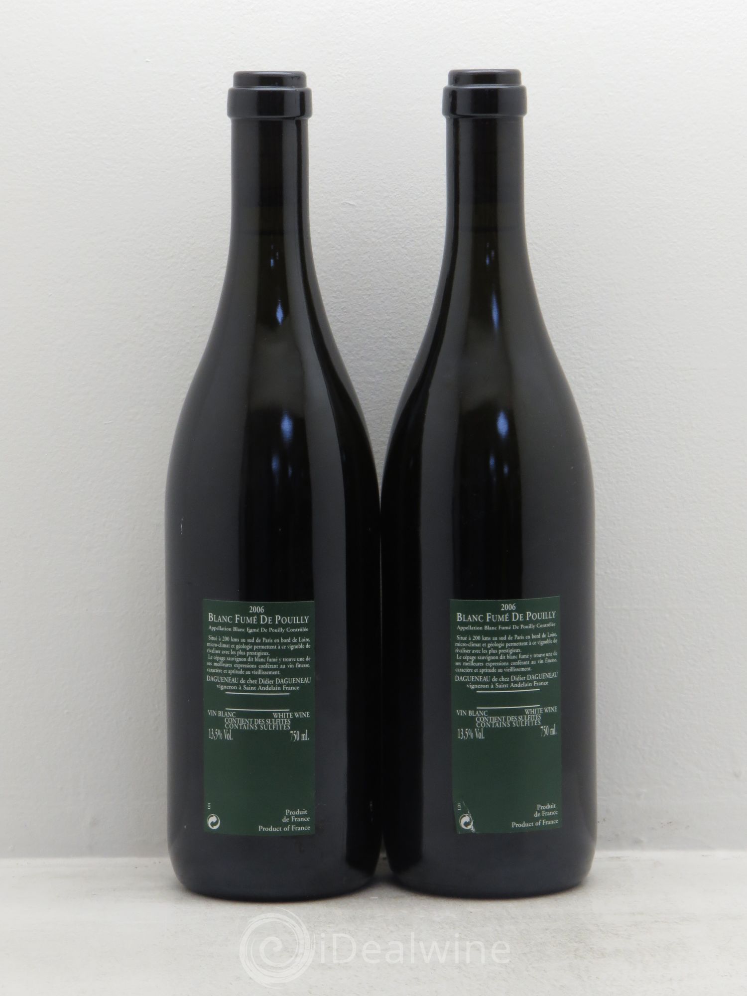 Vin de France (anciennement Pouilly-Fumé) Silex Dagueneau (Domaine Didier - Louis-Benjamin) 2006 - Lot de 2 bouteilles - 1