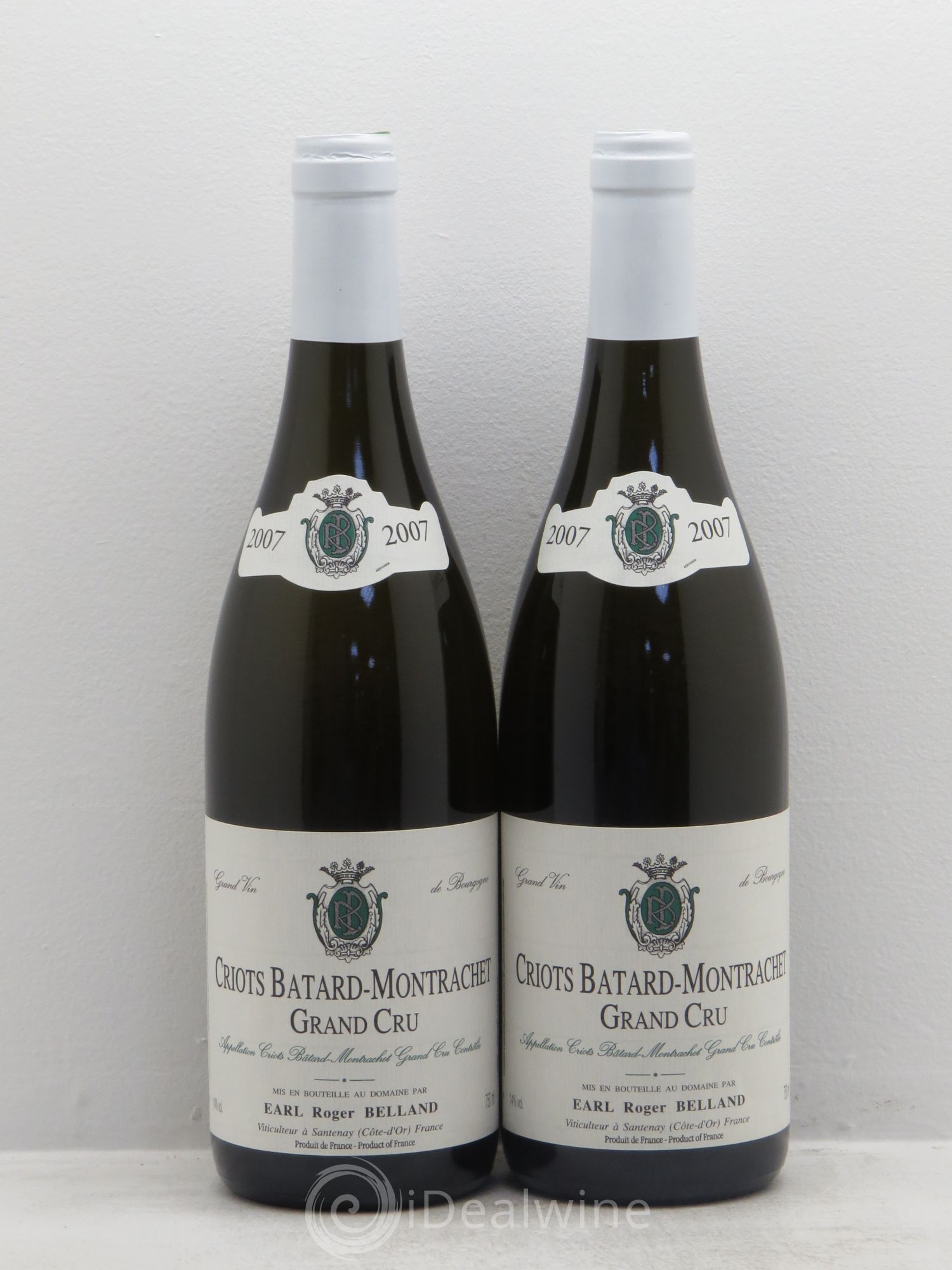 Criots-Bâtard-Montrachet Grand Cru Roger Belland (Domaine) 2007 - Lot de 2 bouteilles - 0