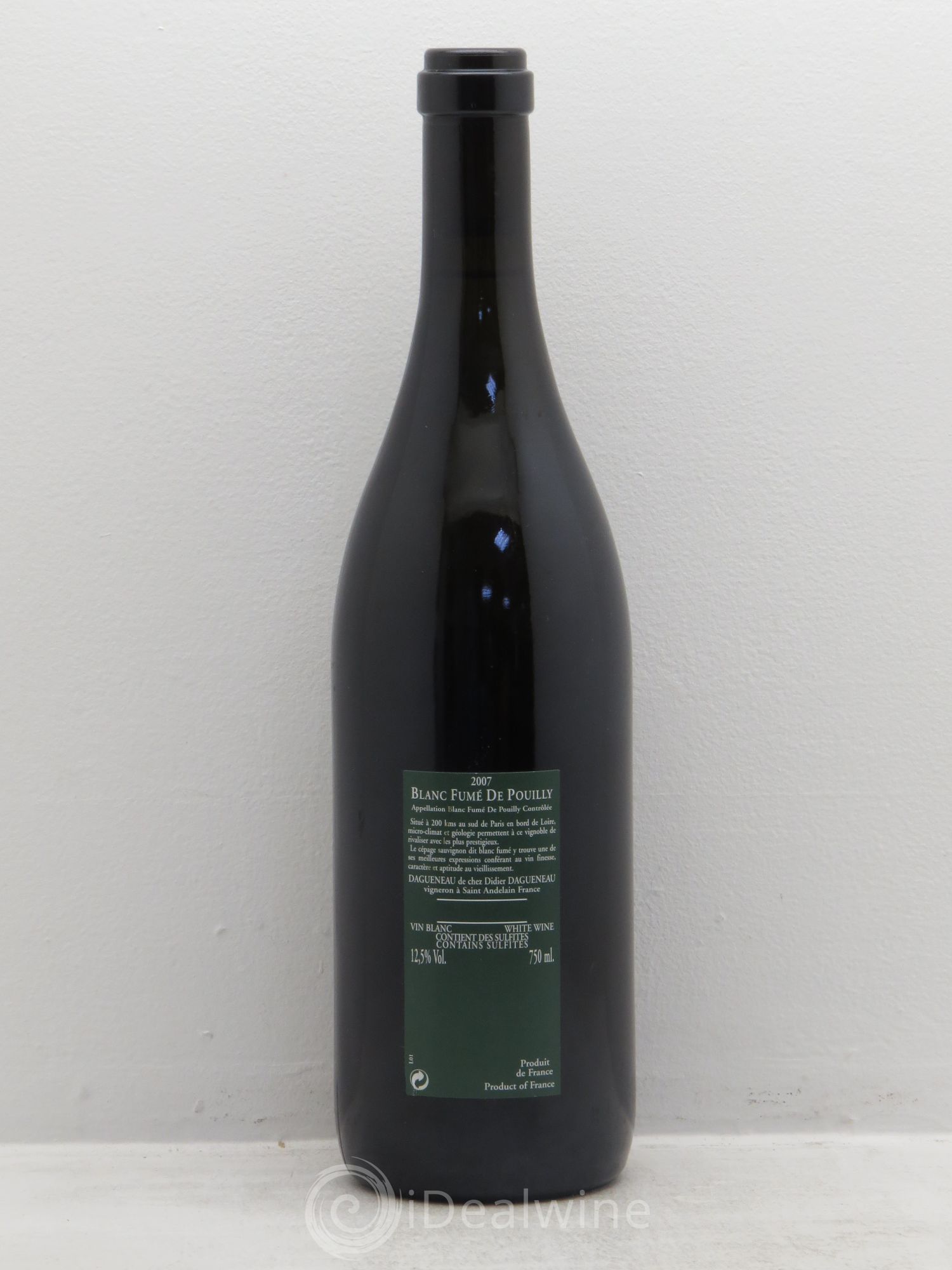 Vin de France (anciennement Pouilly-Fumé) Silex Dagueneau (Domaine Didier - Louis-Benjamin) 2007 - Lot de 1 bouteille - 1