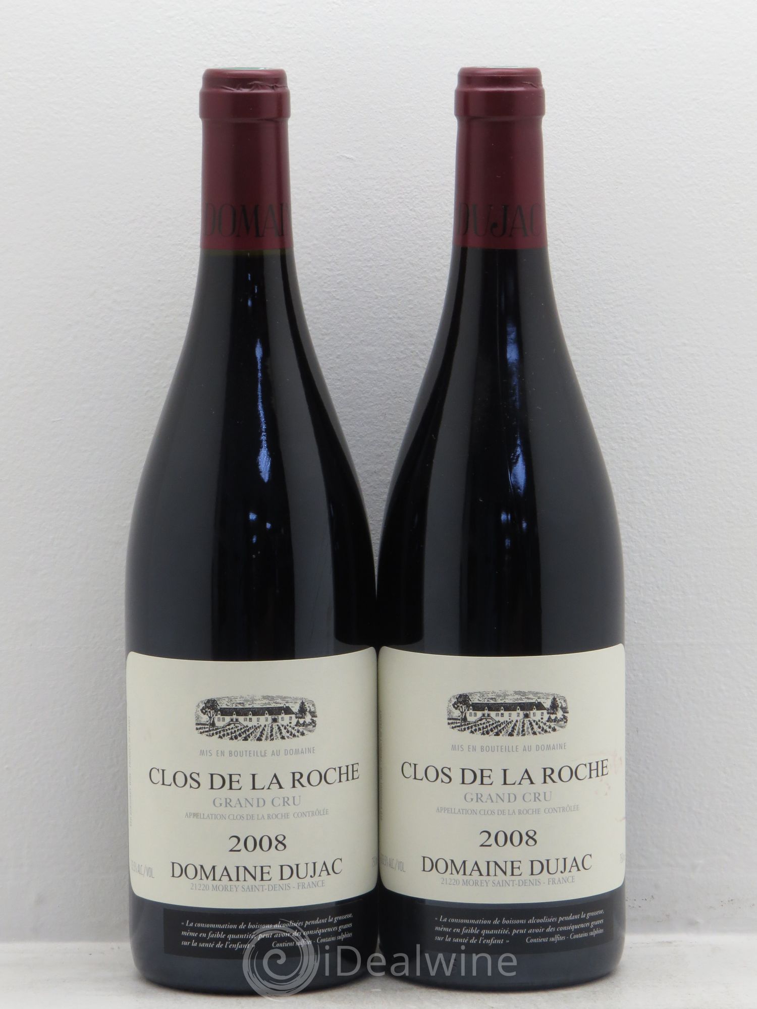 Clos de la Roche Grand Cru Dujac (Domaine) 2008 - Lot de 2 bouteilles - 0