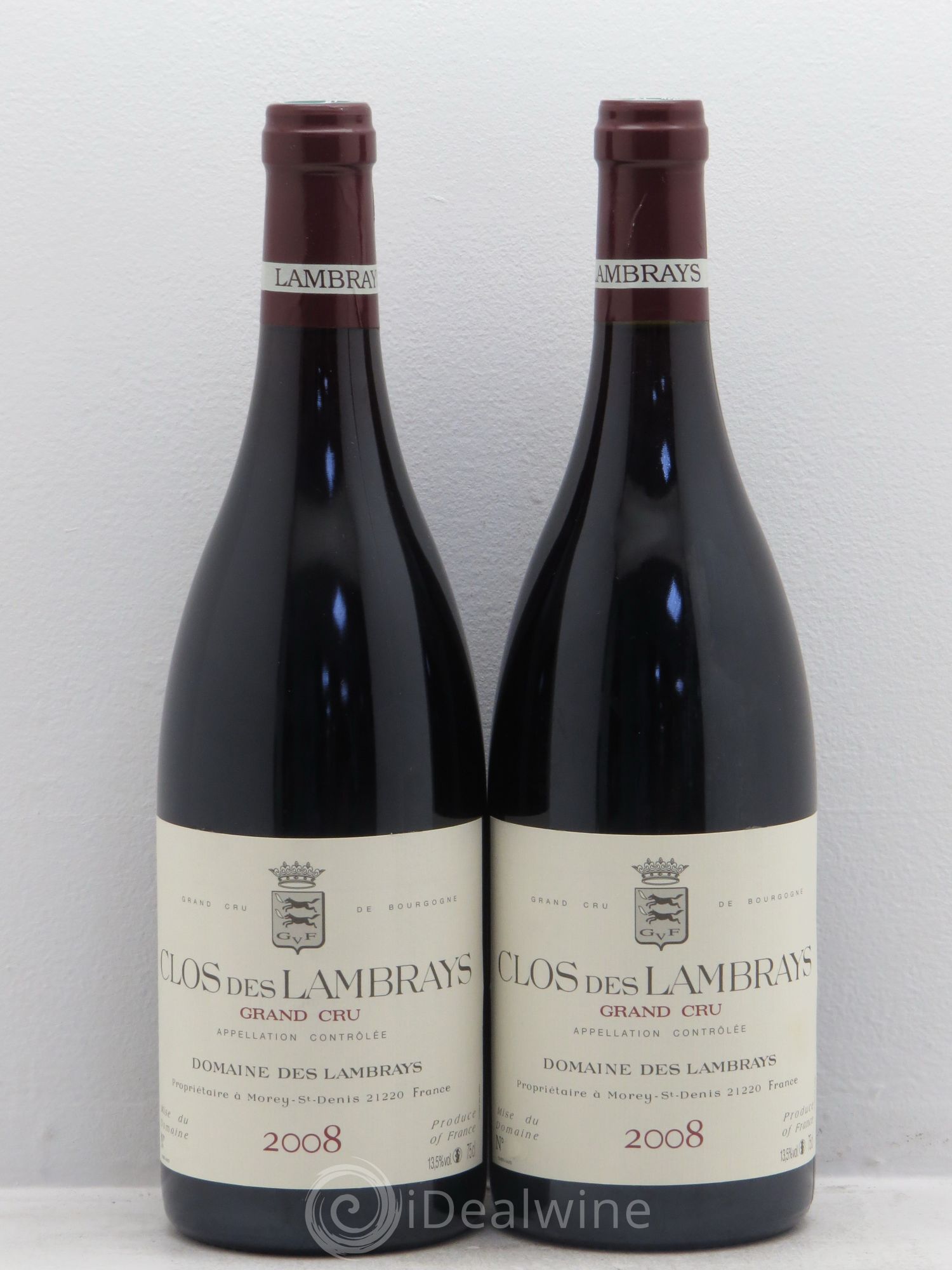 Clos des Lambrays Grand Cru Domaine des Lambrays 2008 - Lot de 2 bouteilles - 0