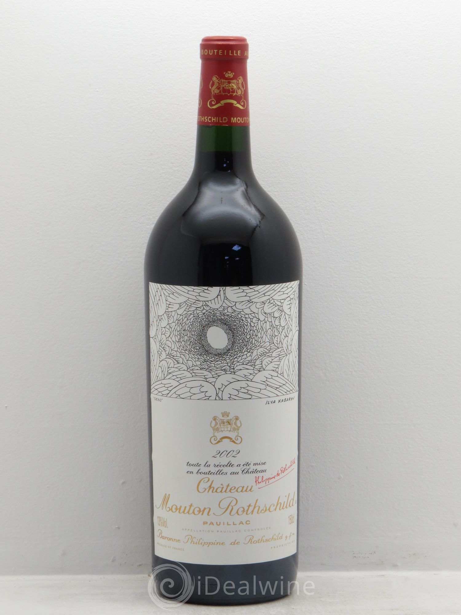 Château Mouton Rothschild 1er Grand Cru Classé 2002 - Lot de 1 magnum - 0