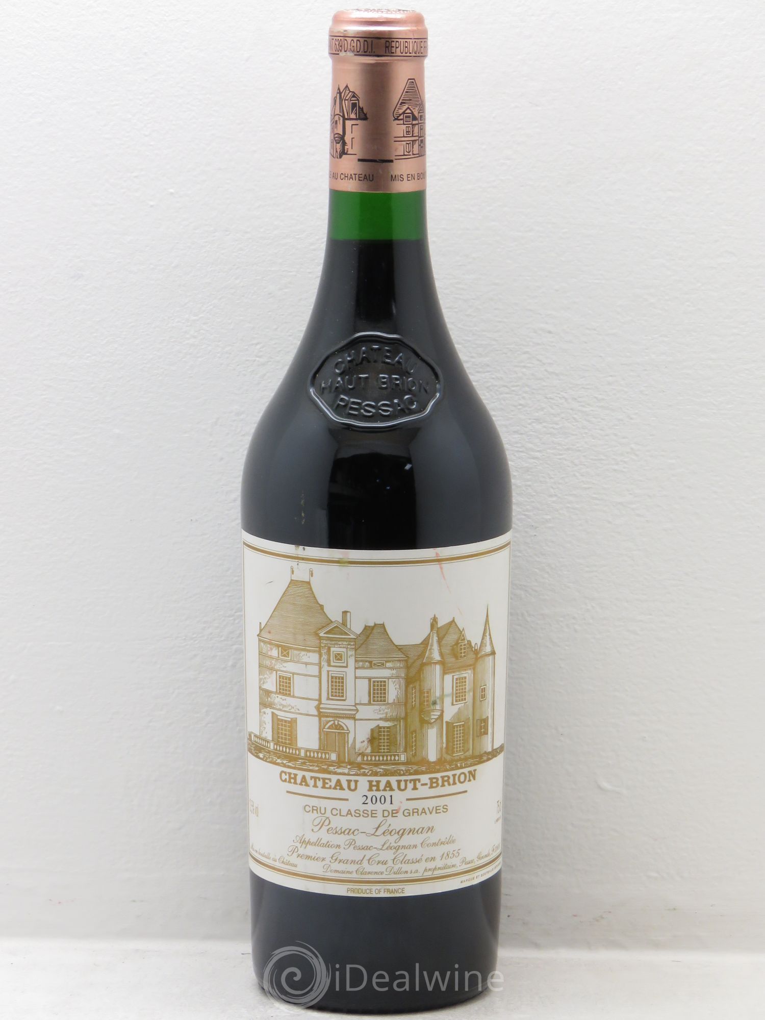 Château Haut Brion 1er Grand Cru Classé 2001 - Lot de 1 bouteille - 0