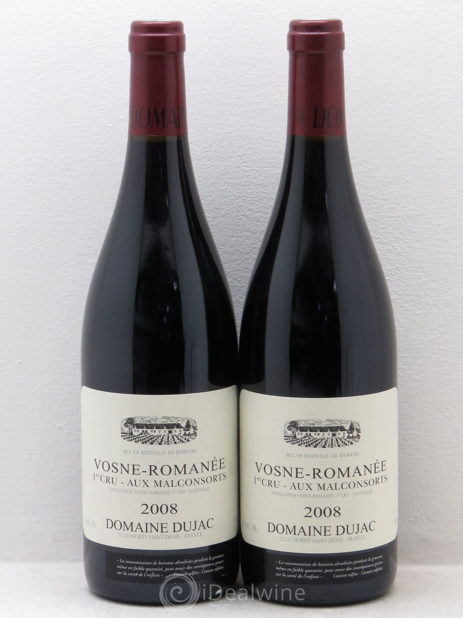 Vosne-Romanée 1er Cru Aux Malconsorts Dujac (Domaine) 2008 - Lot de 2 bouteilles - 0