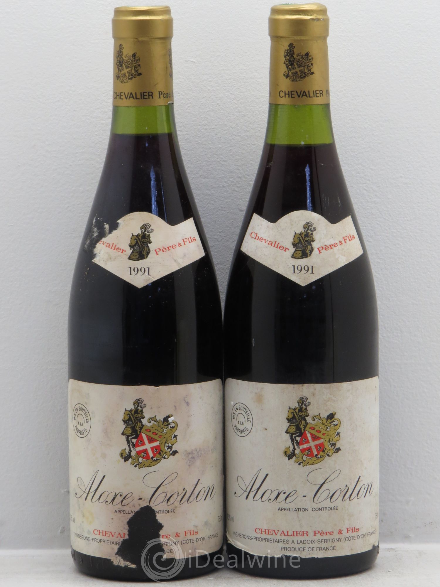 Aloxe-Corton Domaine Chevalier (sans prix de réserve) 1991 - Lot de 2 bouteilles - 0