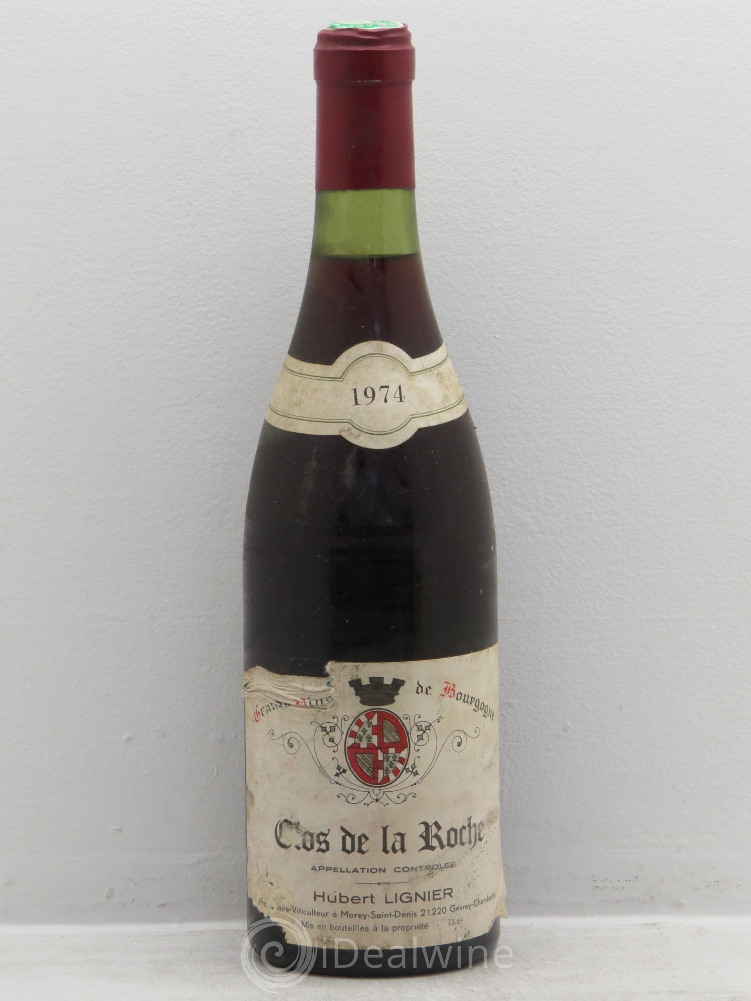 Clos de la Roche Grand Cru Hubert Lignier (Domaine) 1974 - Lot de 1 bouteille - 0