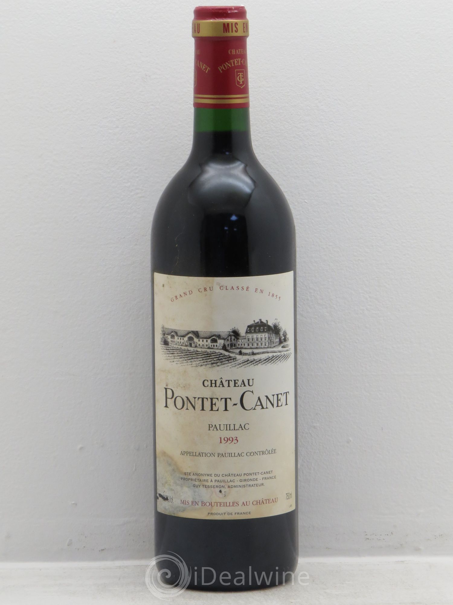 Château Pontet Canet 5ème Grand Cru Classé 1993 - Lot de 6 bouteilles - 0