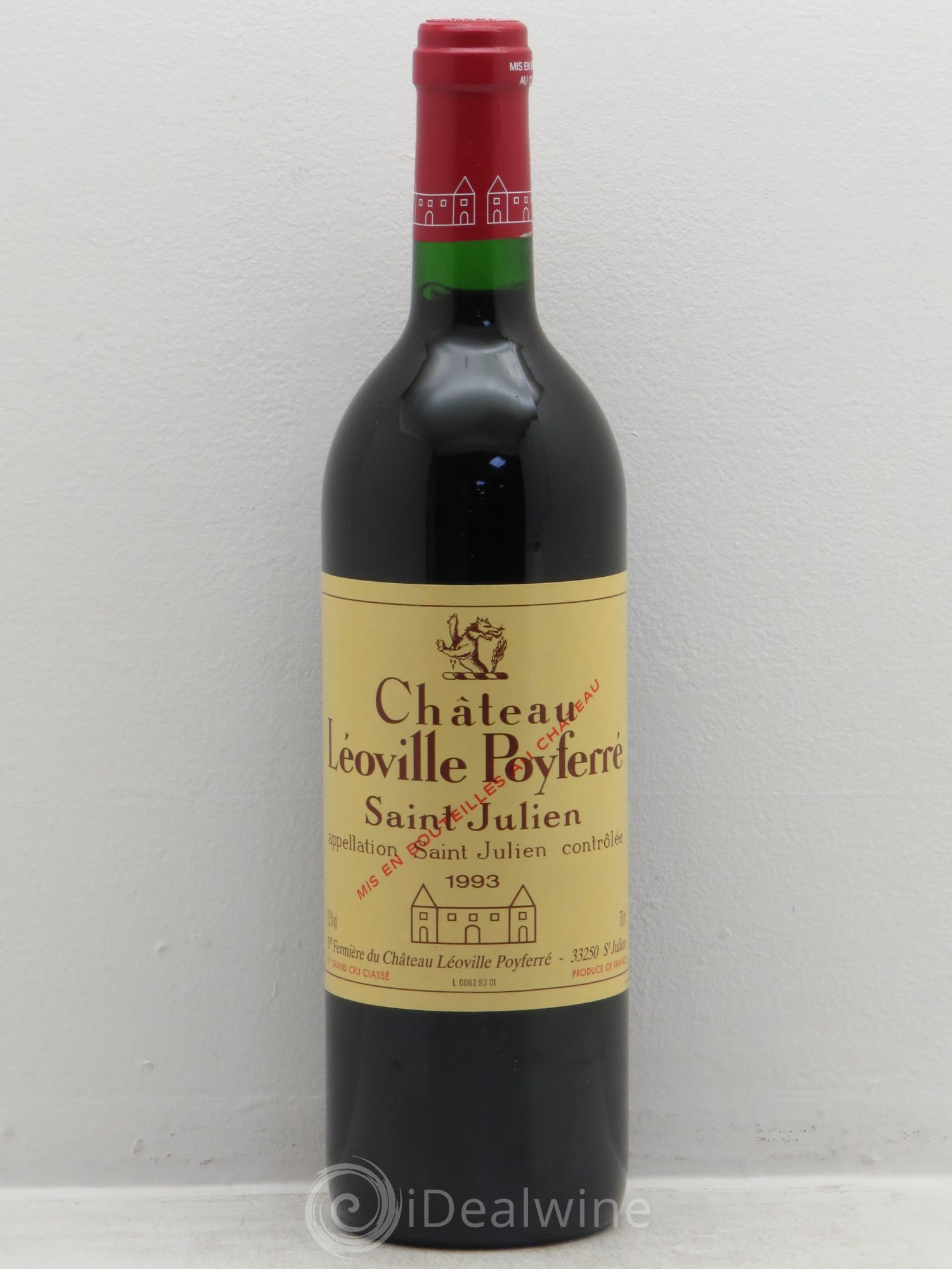 Château Léoville Poyferré 2ème Grand Cru Classé 1993 - Lot de 1 bouteille - 0