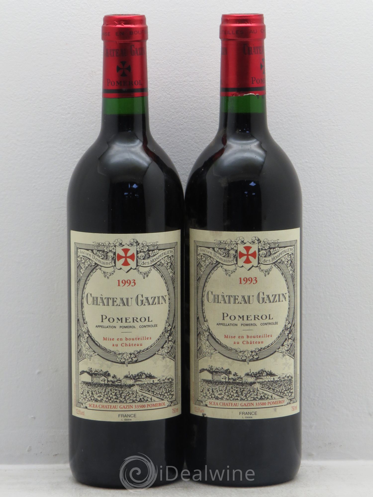 Château Gazin 1993 - Lot de 2 bouteilles - 0