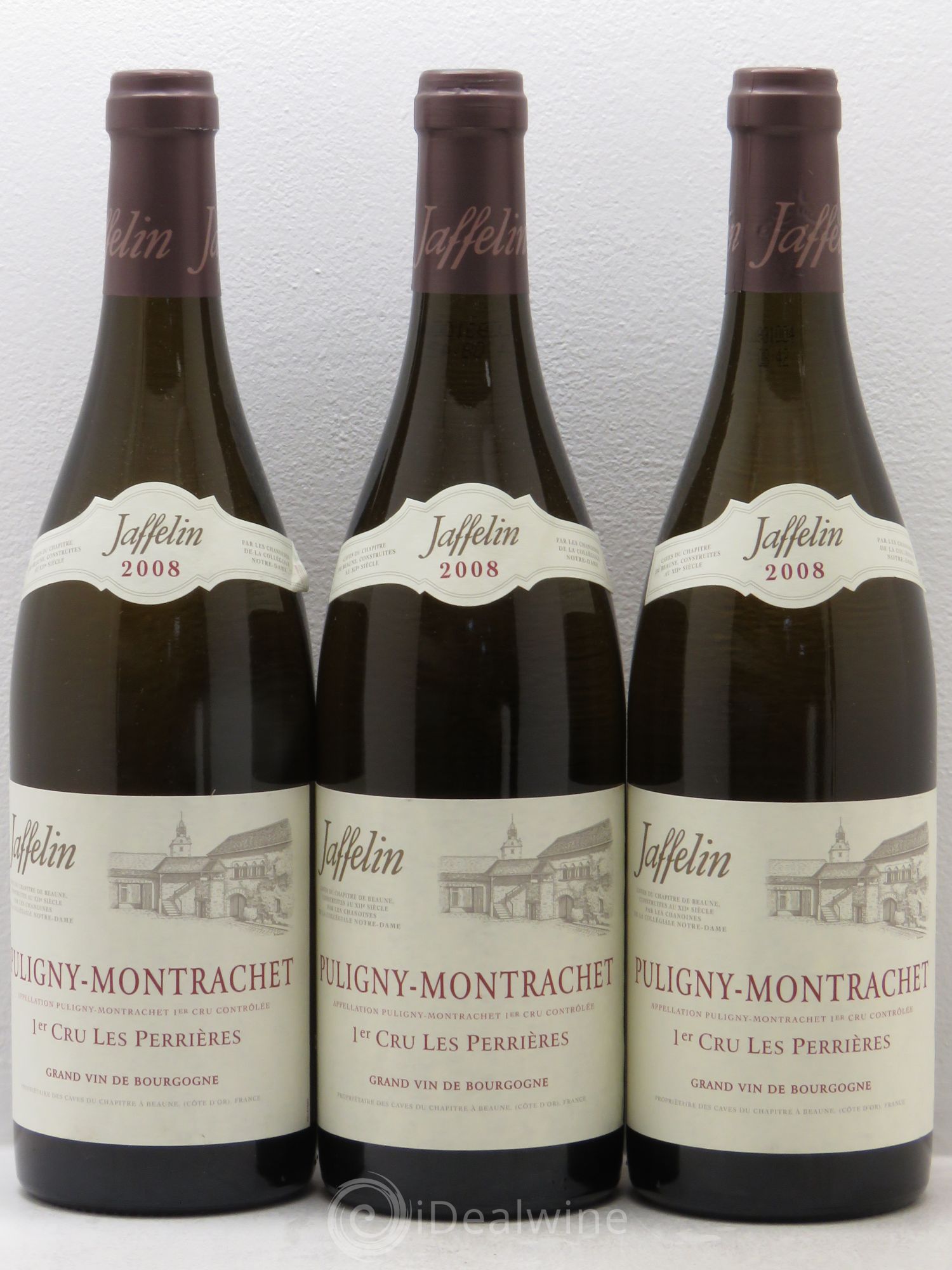 Puligny-Montrachet 1er Cru Domaine Jaffelin 2008 - Lot de 3 bouteilles - 0
