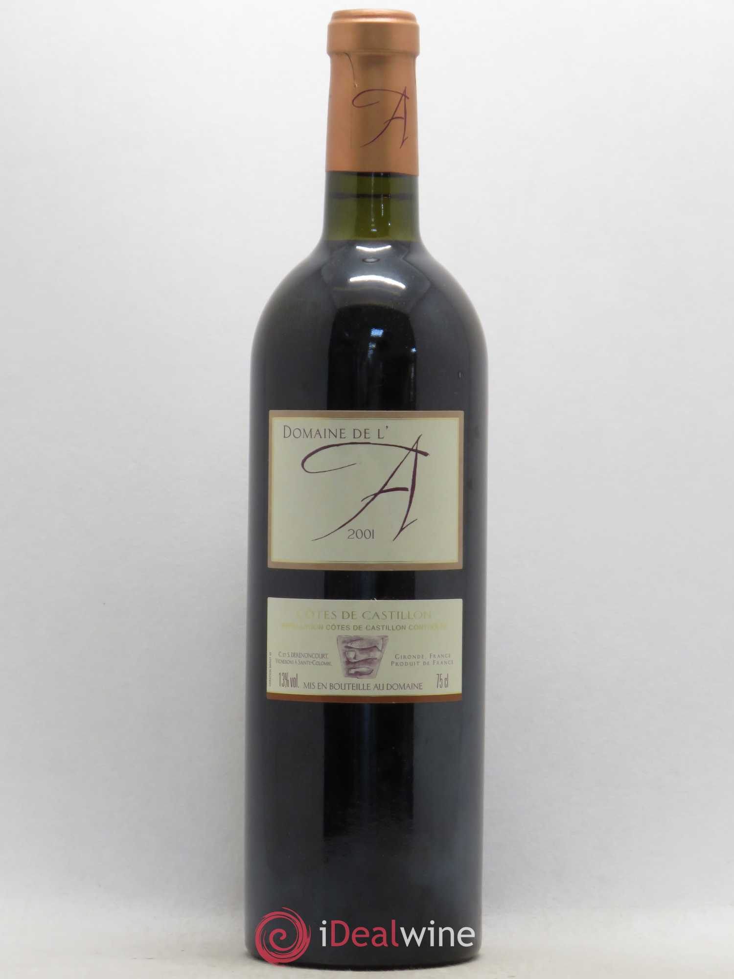 Domaine de l'A 2001 - Lot de 1 bouteille - 0