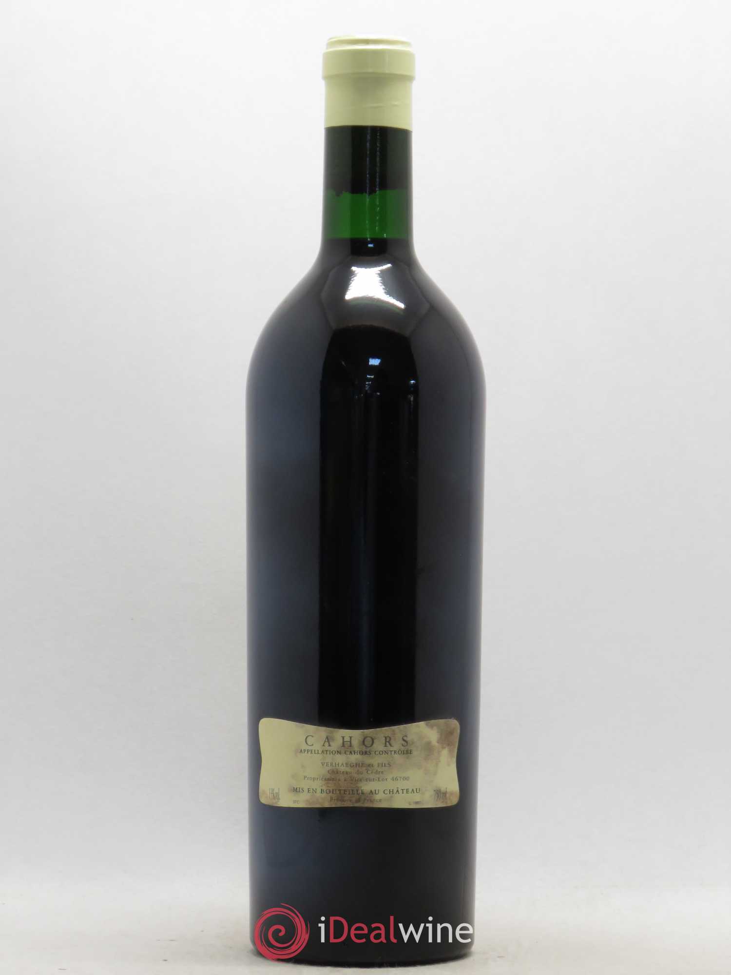 Cahors Château du Cèdre Cuvée Le Cèdre Pascal et Jean-Marc Verhaeghe 1996 - Lot de 1 bouteille - 1