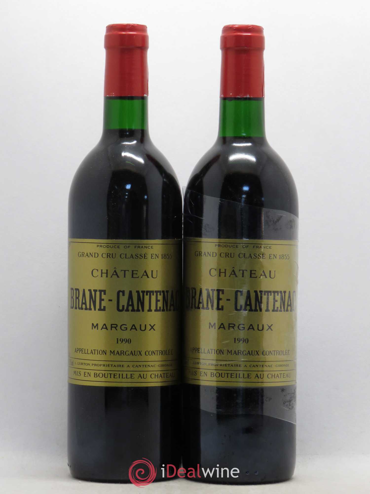 Château Brane Cantenac 2ème Grand Cru Classé 1990 - Lot de 2 bouteilles - 0