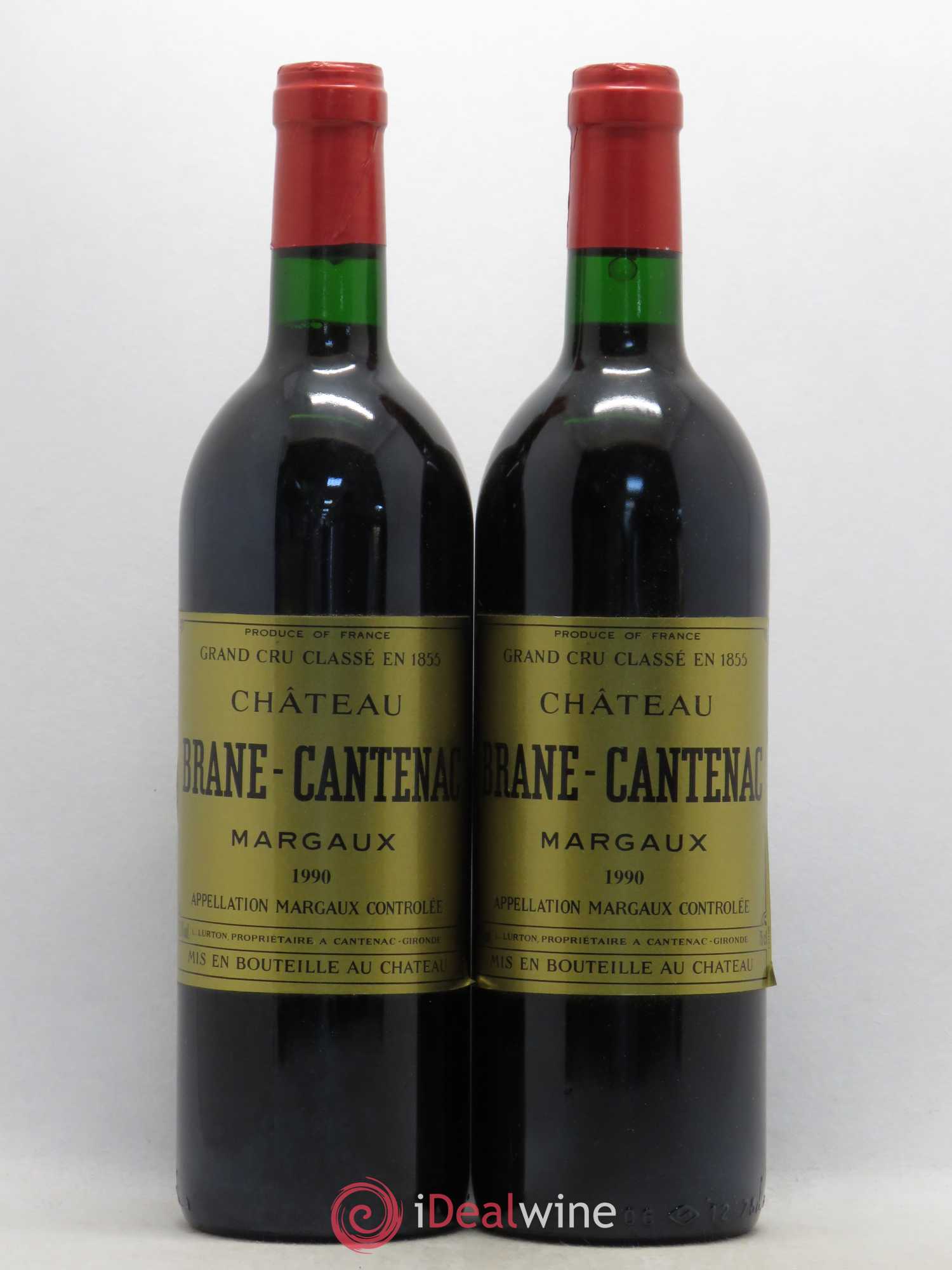 Château Brane Cantenac 2ème Grand Cru Classé 1990 - Lot de 2 bouteilles - 0