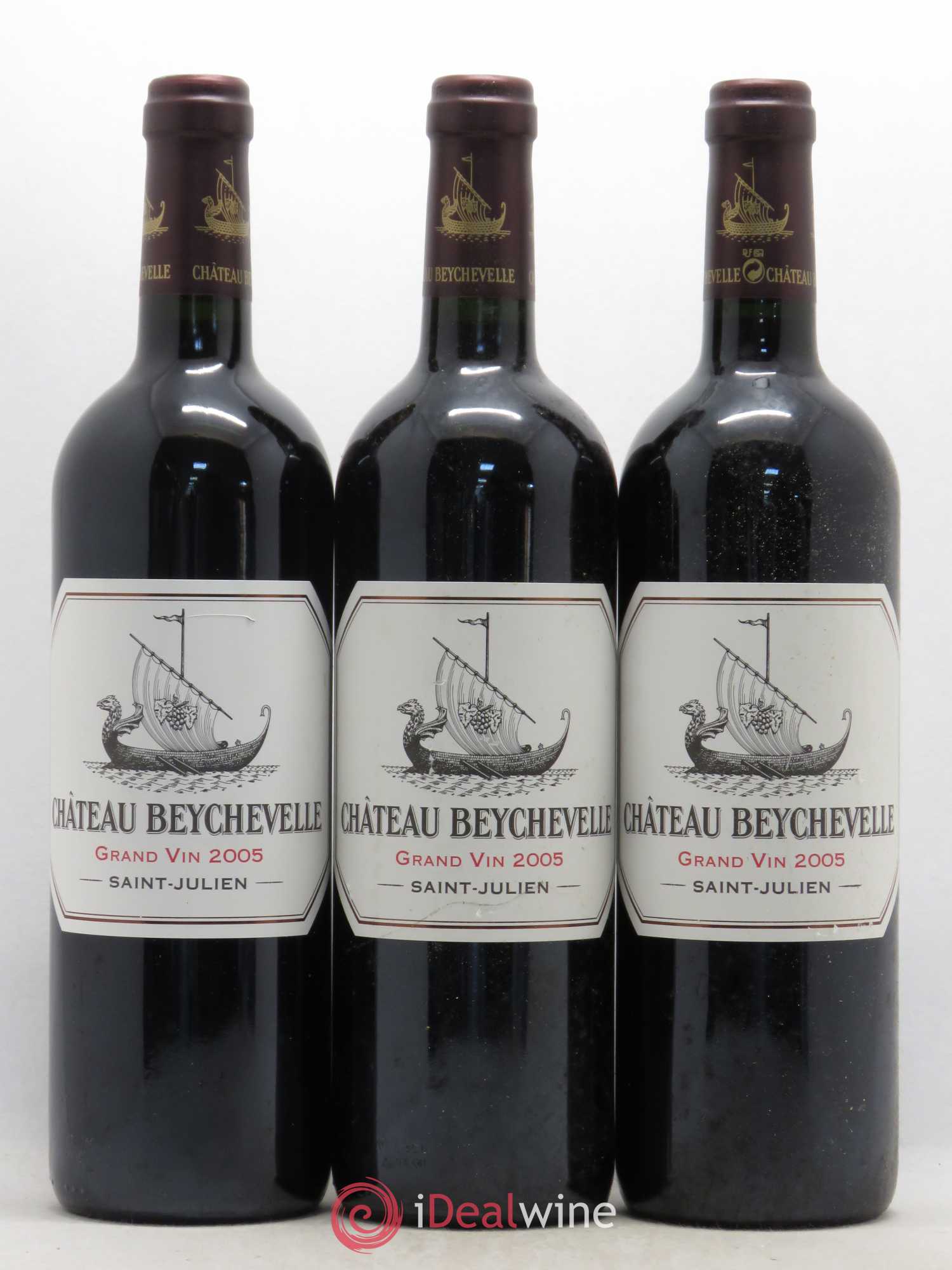 Château Beychevelle 4ème Grand Cru Classé 2005 - Lot de 3 bouteilles - 0
