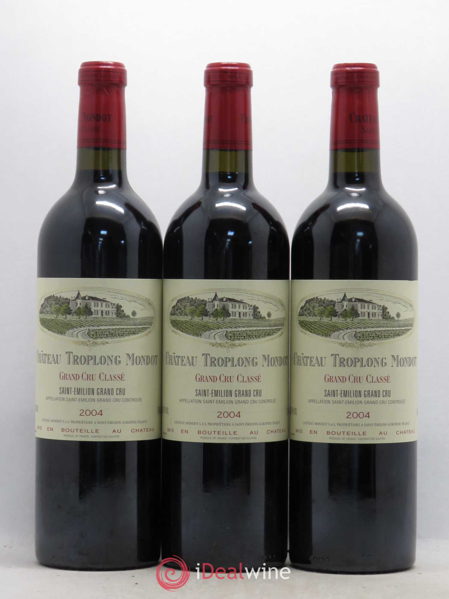 Château Troplong Mondot 1er Grand Cru Classé B 2004 - Lot de 6 bouteilles - 2