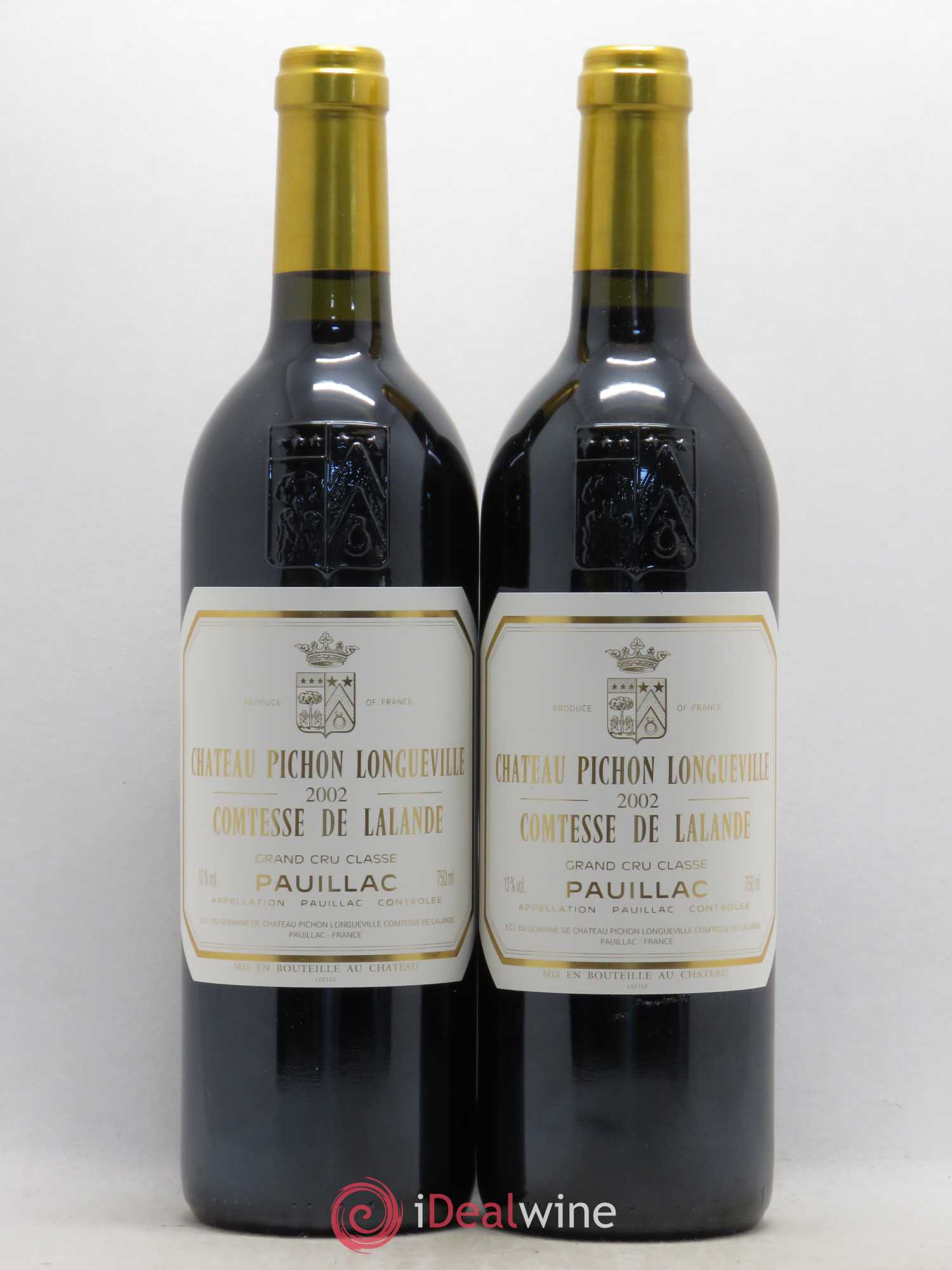 Château Pichon Longueville Comtesse de Lalande 2ème Grand Cru Classé 2002 - Lot de 2 bouteilles - 0