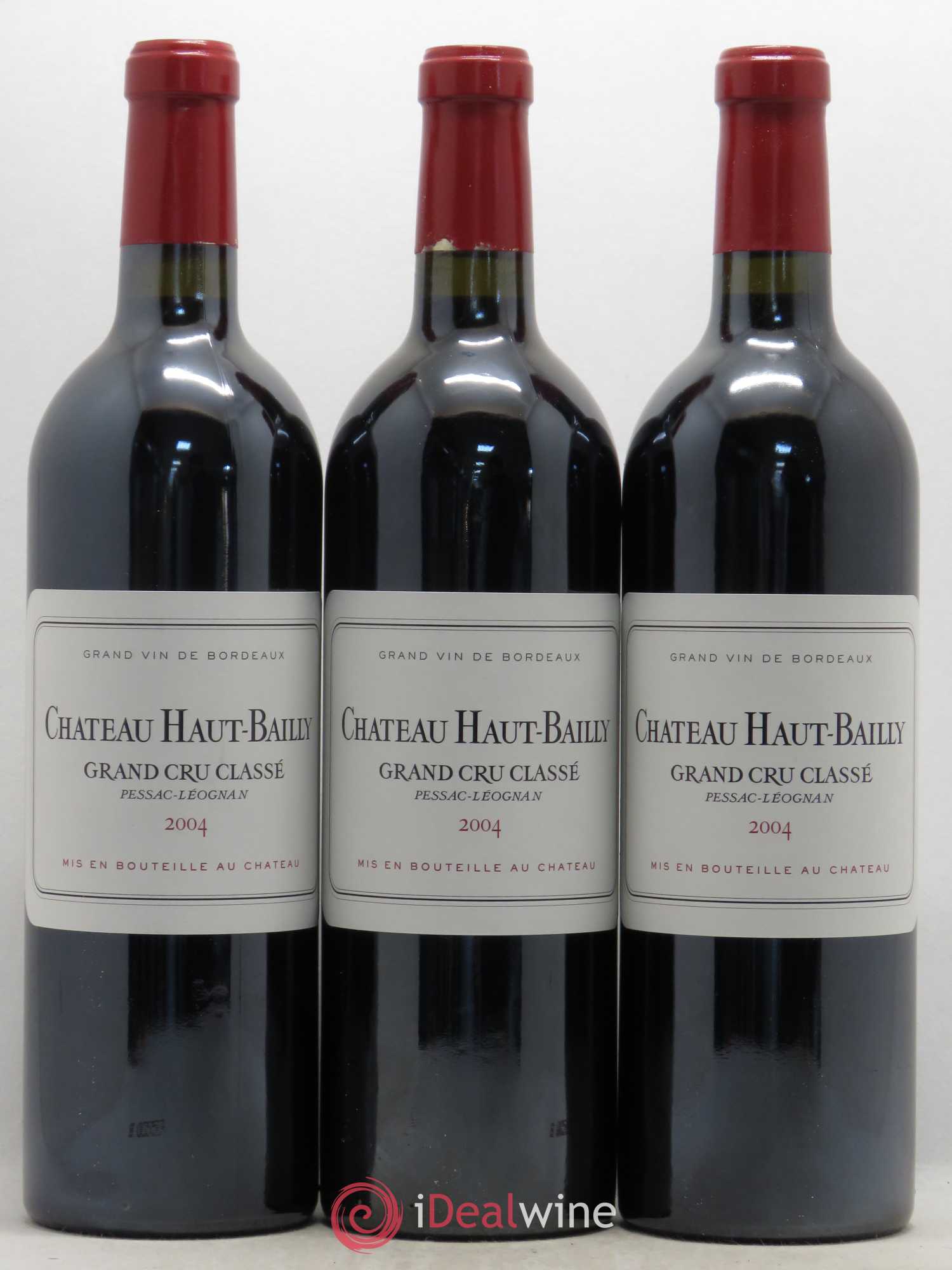Château Haut-Bailly Cru Classé de Graves 2004 - Lot de 3 bouteilles - 0