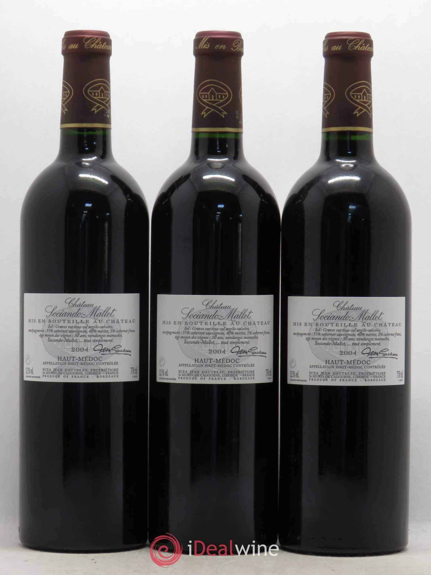 Château Sociando Mallet 2004 - Lot de 12 bouteilles - 4